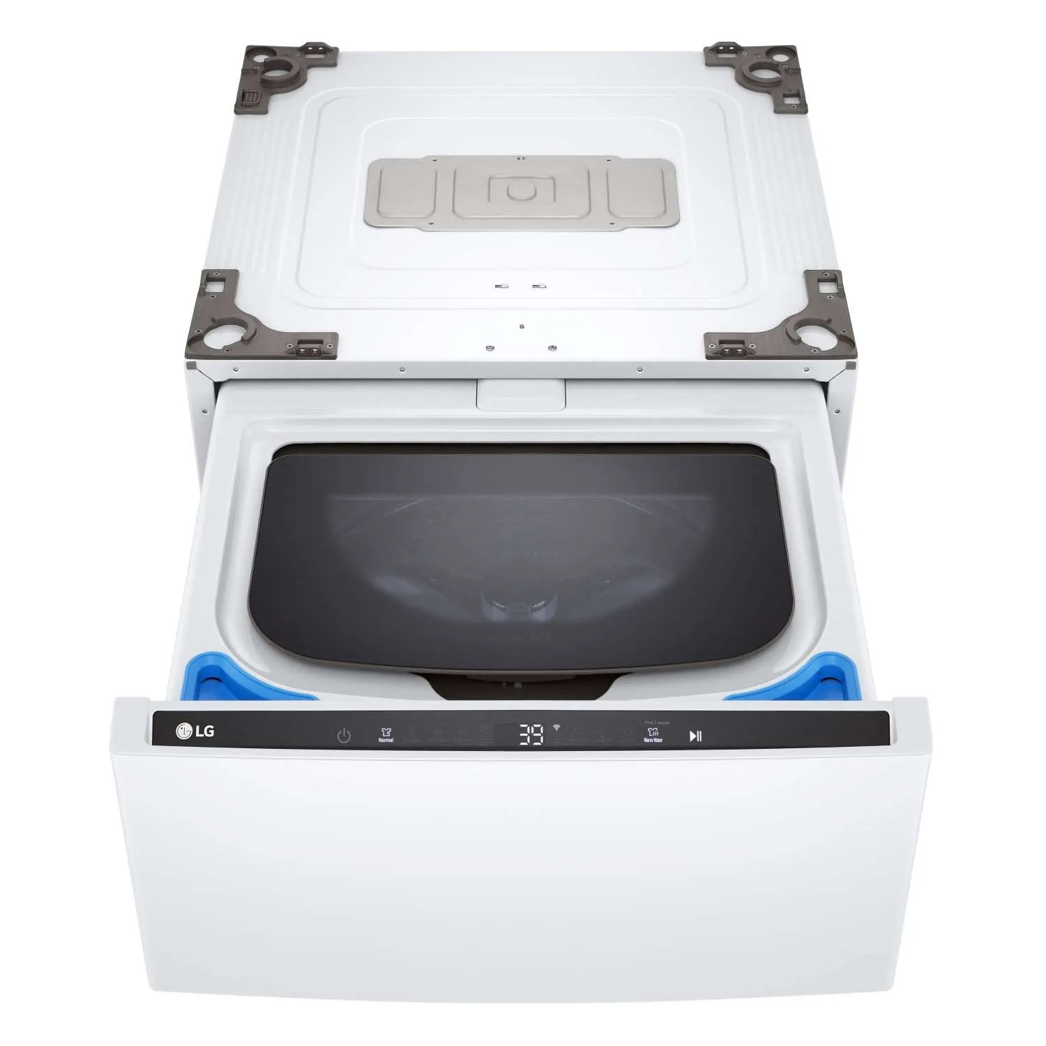 LG White 27'' LG SideKick Pedestal Washer (1 Cu. Ft) - WD300CW