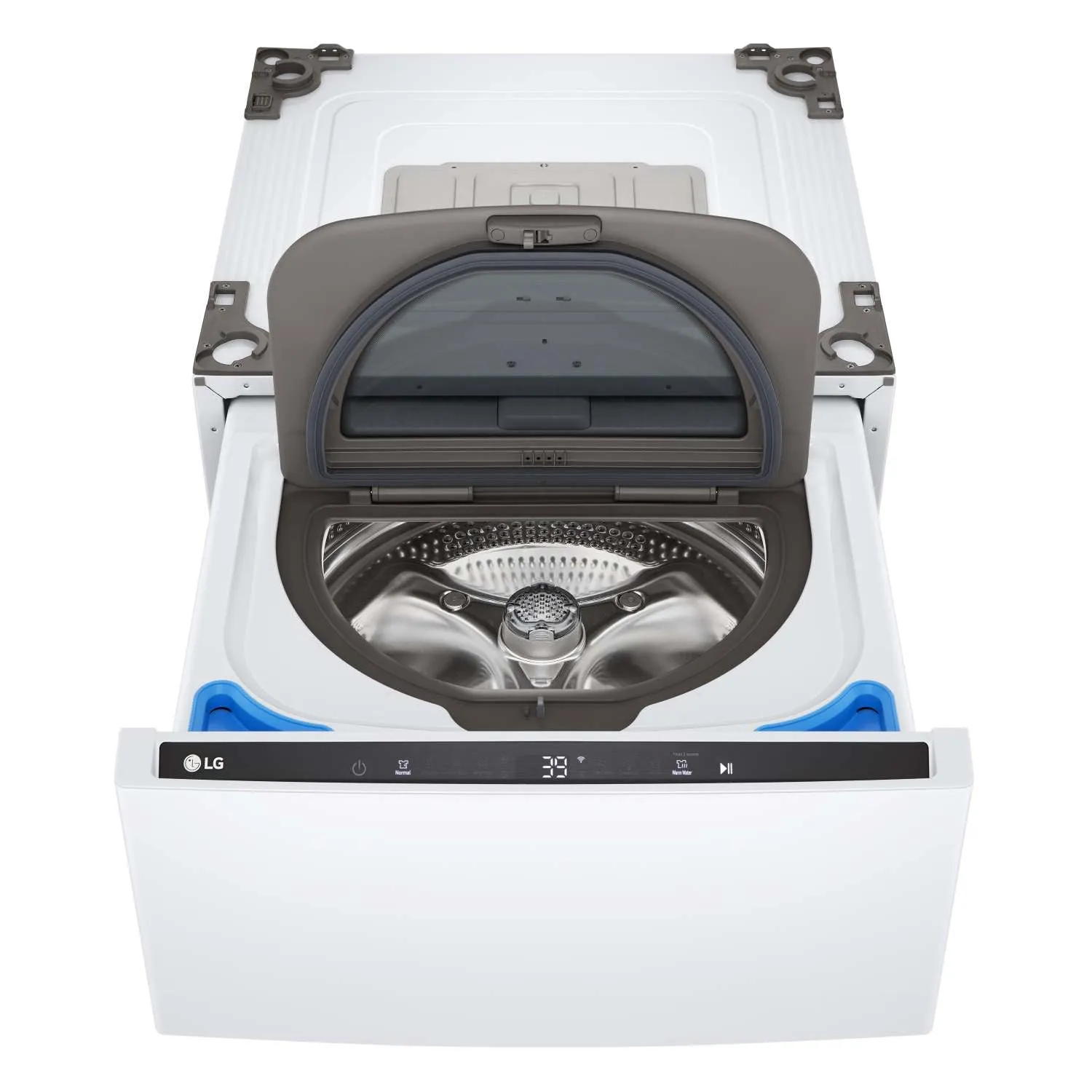 LG White 27'' LG SideKick Pedestal Washer (1 Cu. Ft) - WD300CW
