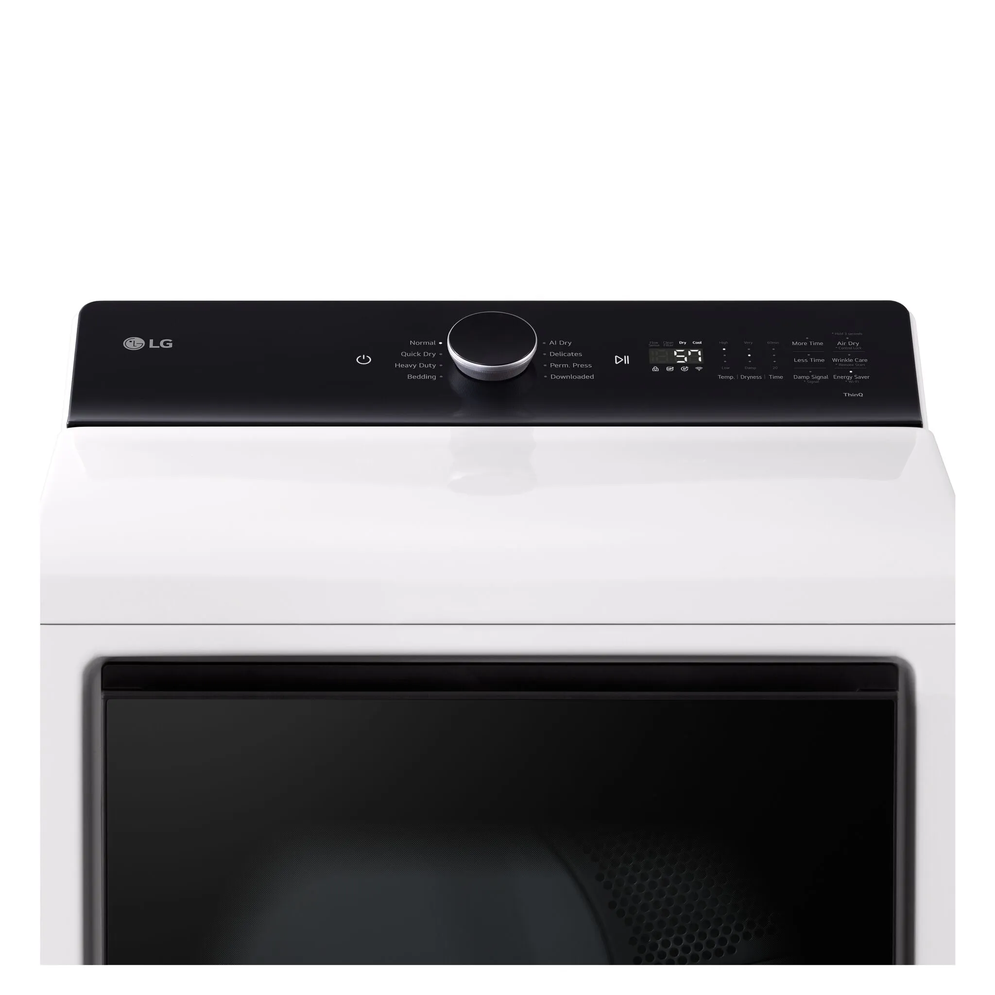 LG White Electric Dryer with EasyLoad Door (7.3 cu.ft) - DLE8400WE