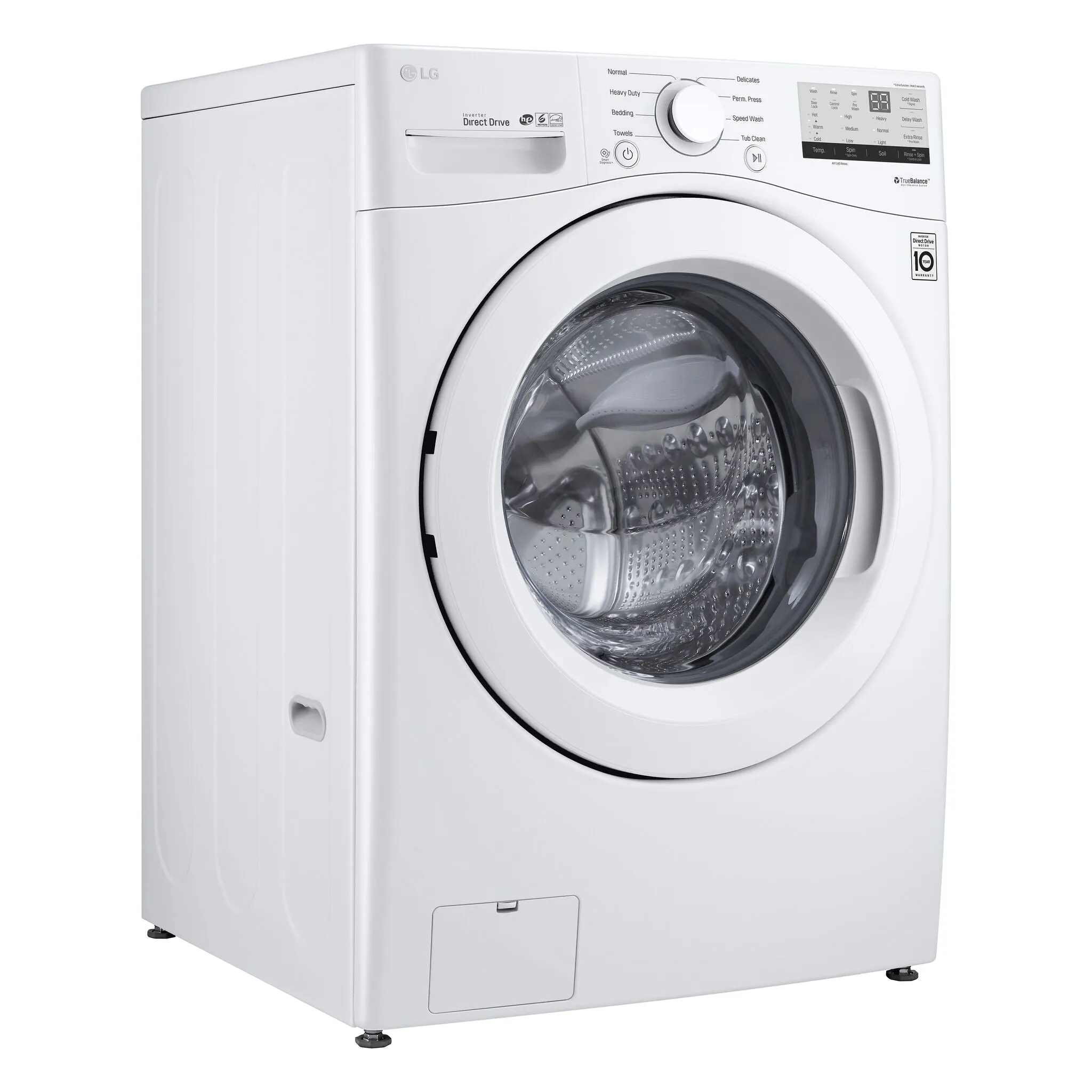 LG White Front Load Washer with 6Motion Technology (5.2 Cu.Ft) - WM3400CW
