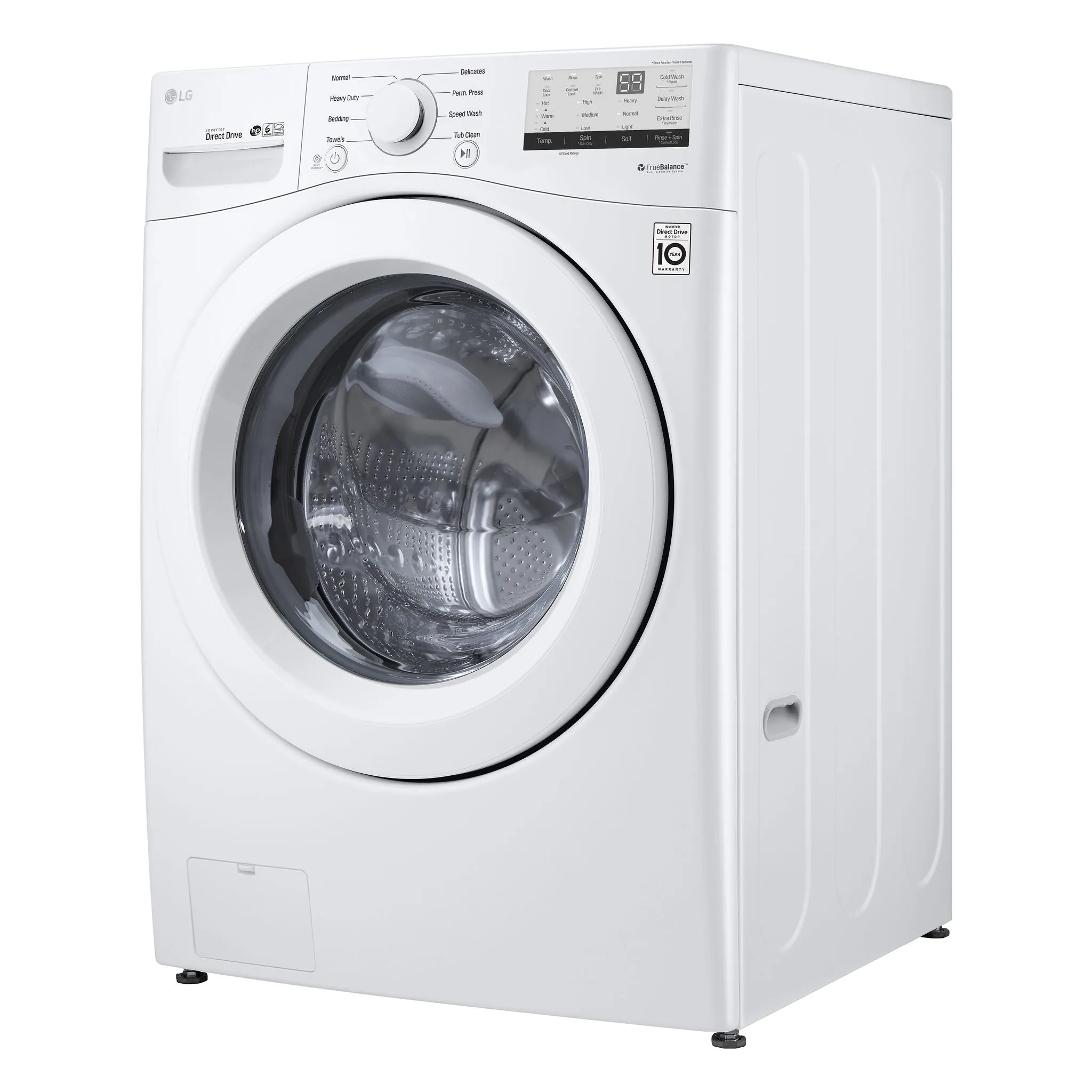 LG White Front Load Washer with 6Motion Technology (5.2 Cu.Ft) - WM3400CW
