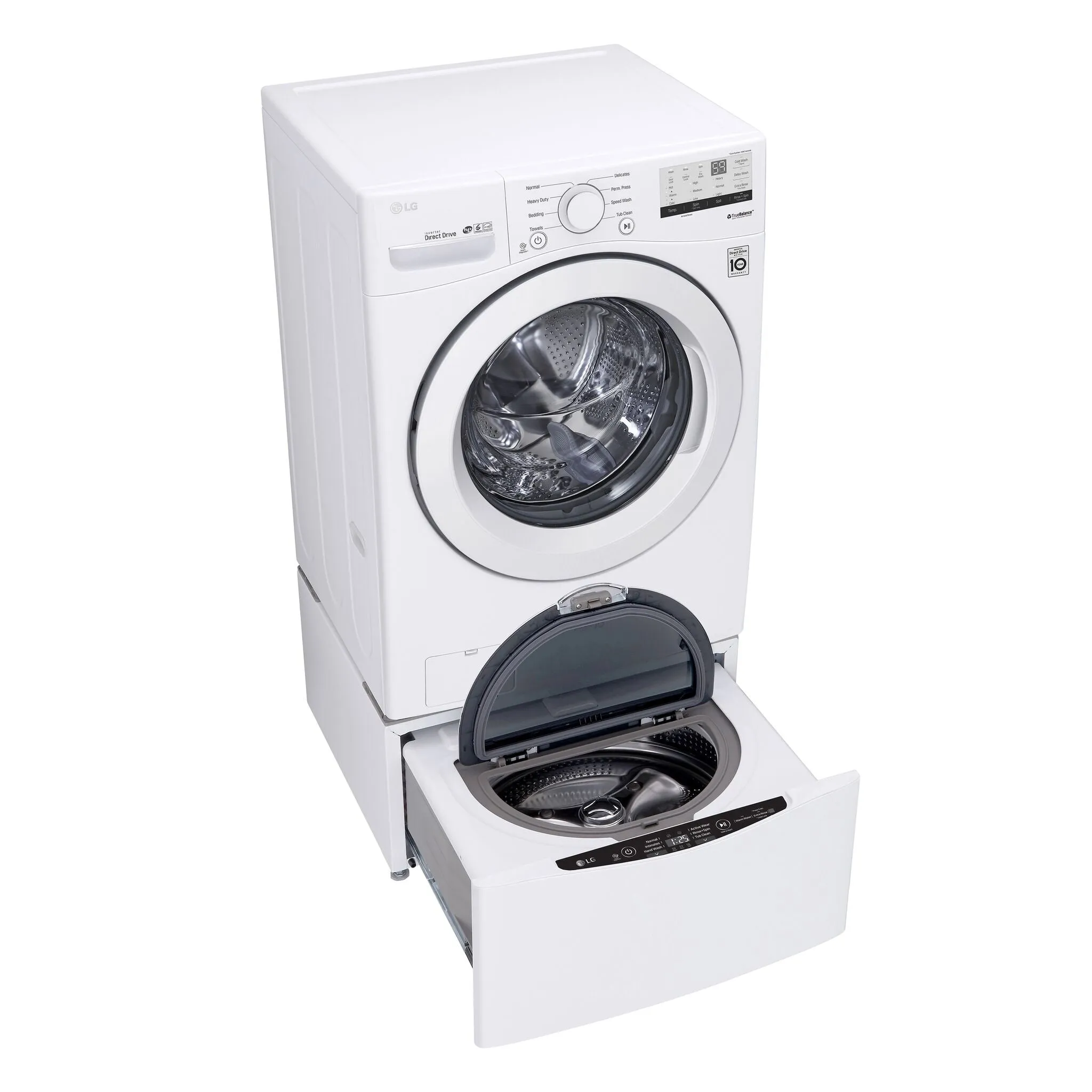 LG White Front Load Washer with 6Motion Technology (5.2 Cu.Ft) - WM3400CW