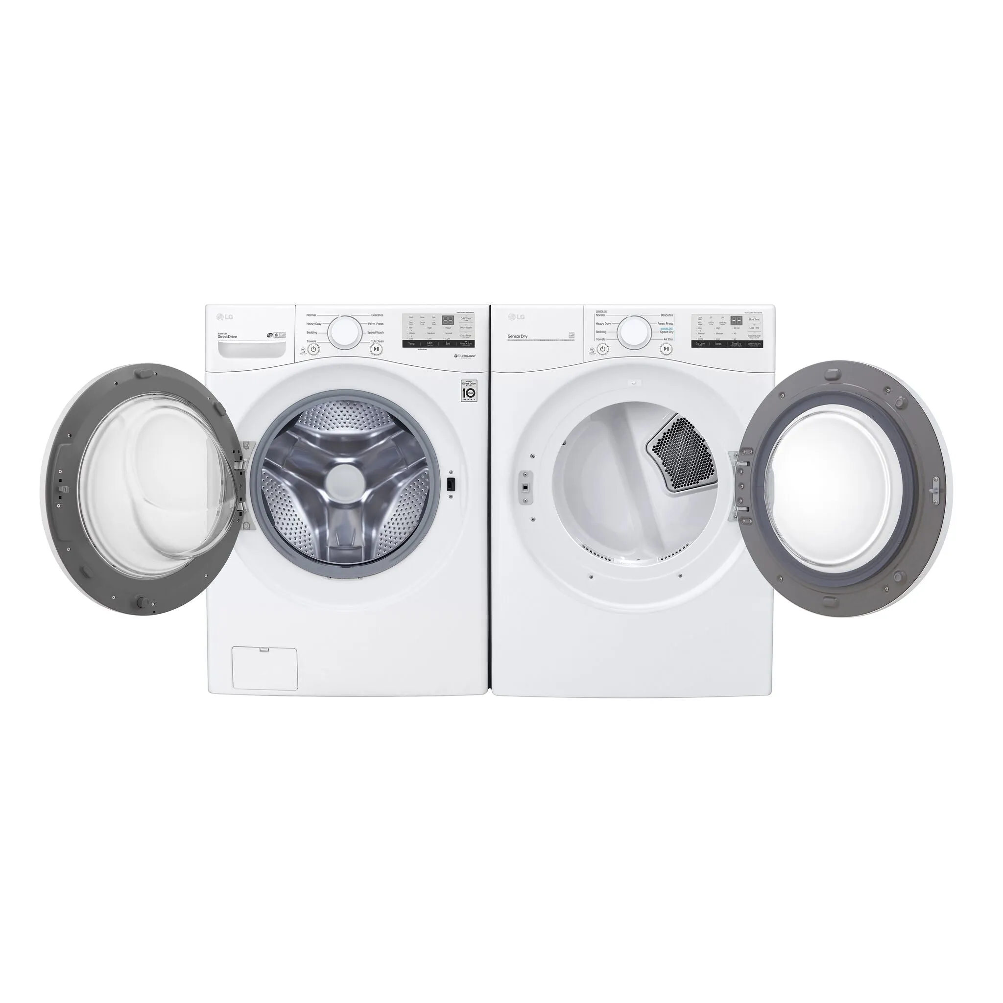 LG White Front Load Washer with 6Motion Technology (5.2 Cu.Ft) - WM3400CW
