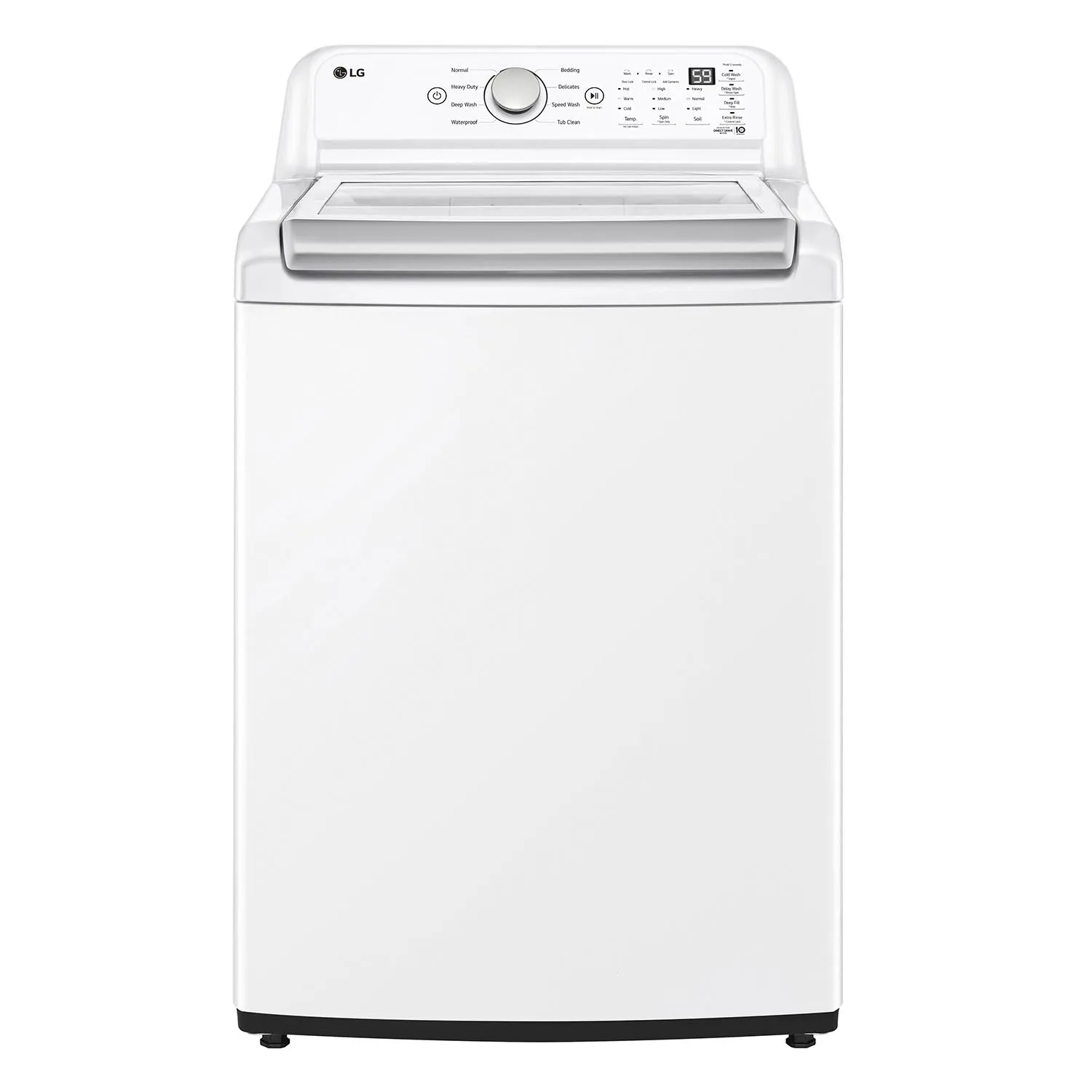 LG White Top Load Agitator Washer with 6Motion Technology (5.6 Cu. Ft) - WT7155CW