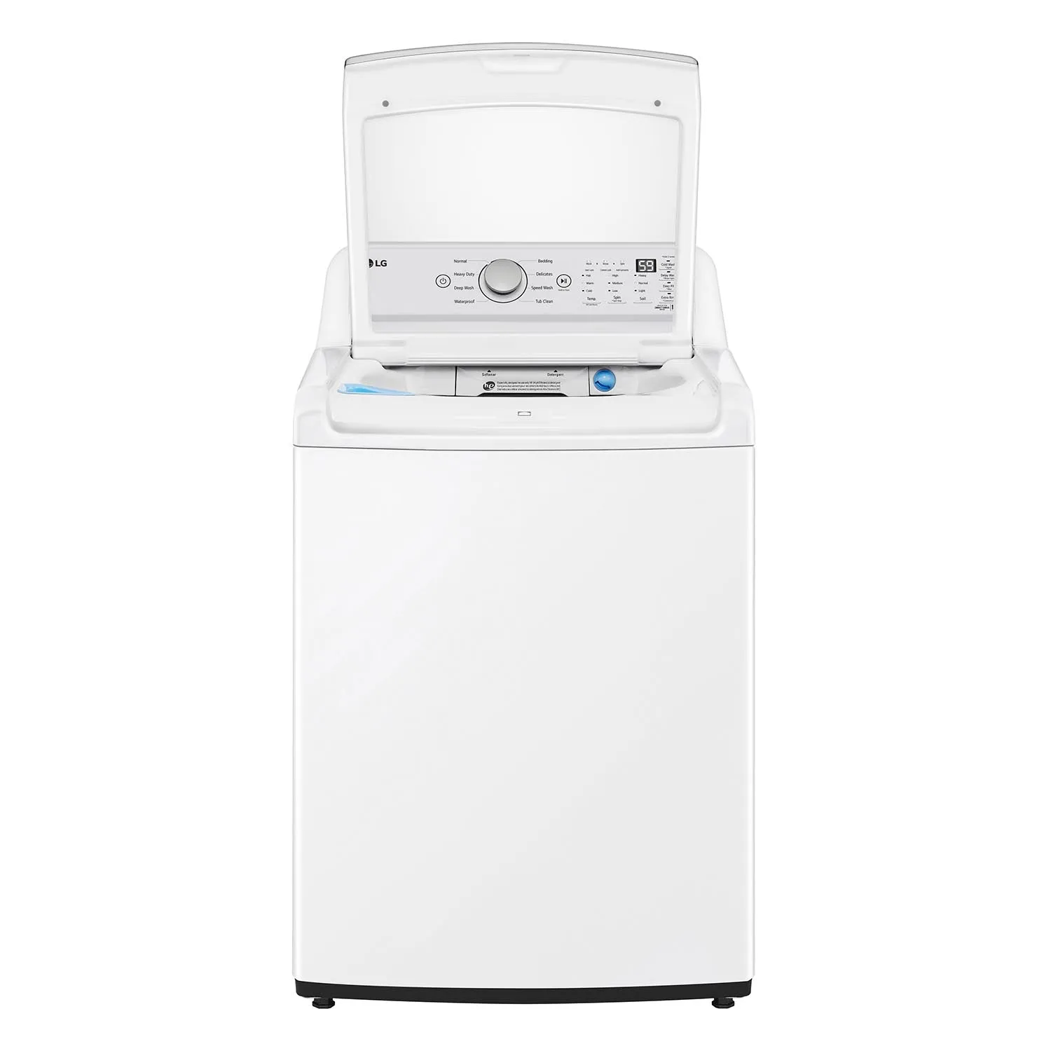 LG White Top Load Agitator Washer with 6Motion Technology (5.6 Cu. Ft) - WT7155CW