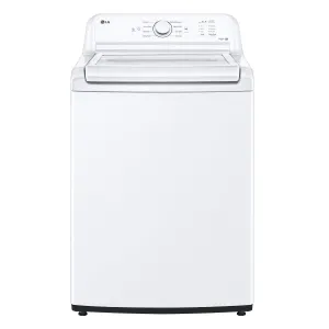 LG White Top Load Washer with Agitator and SlamProof Glass Lid (4.8 Cu. Ft) -WT6105CW