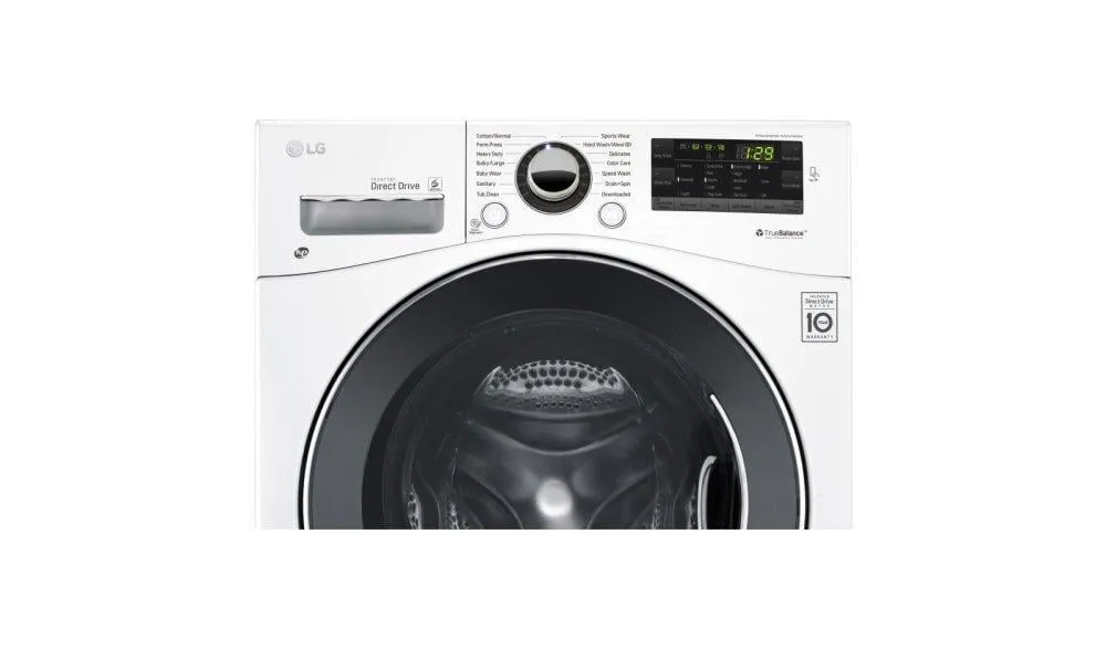 Lg WM1388HW 2.3 Cu. Ft. Capacity 24" Compact Front Load Washer W/ Nfc Tag On