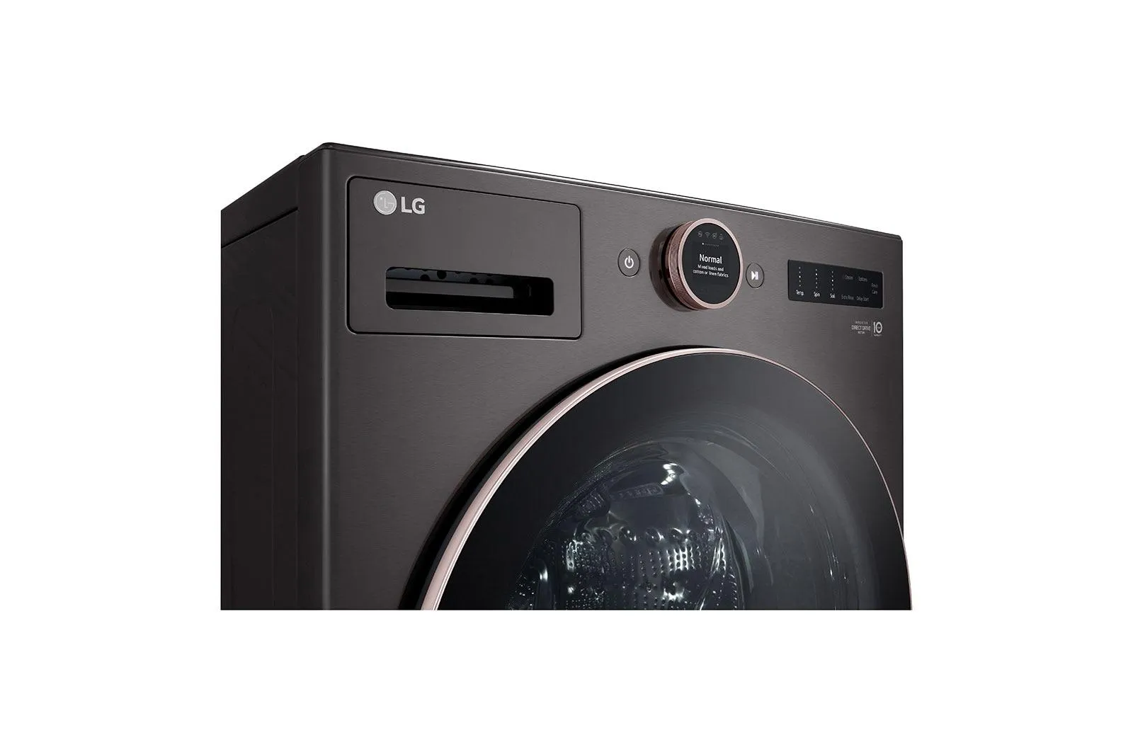Lg WM6500HBA 5.0 Cu. Ft. Mega Capacity Smart Front Load Energy Star Washer With Turbowash 360(Degree) And Ai Dd Built-In Intelligence
