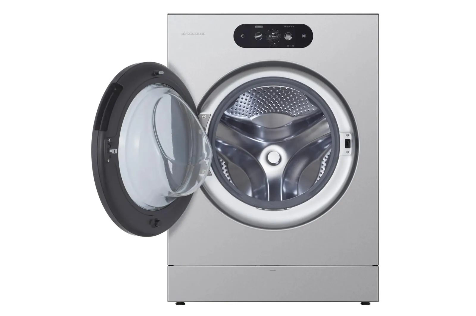 Lg WM9900HSA Lg Signature 5.8 Cu. Ft. Mega Capacity Smart Front Load Washer With Built-In Intelligence, Turbowash 360(Degree), Ezdispense And Touch Lcd Control