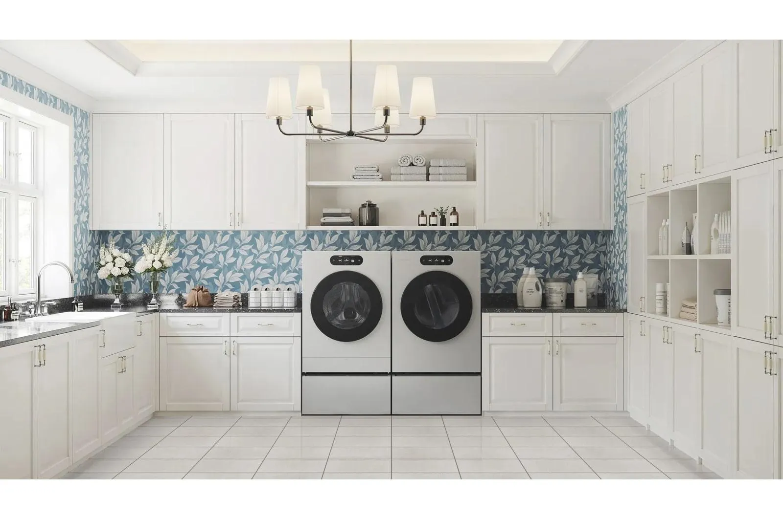 Lg WM9900HSA Lg Signature 5.8 Cu. Ft. Mega Capacity Smart Front Load Washer With Built-In Intelligence, Turbowash 360(Degree), Ezdispense And Touch Lcd Control