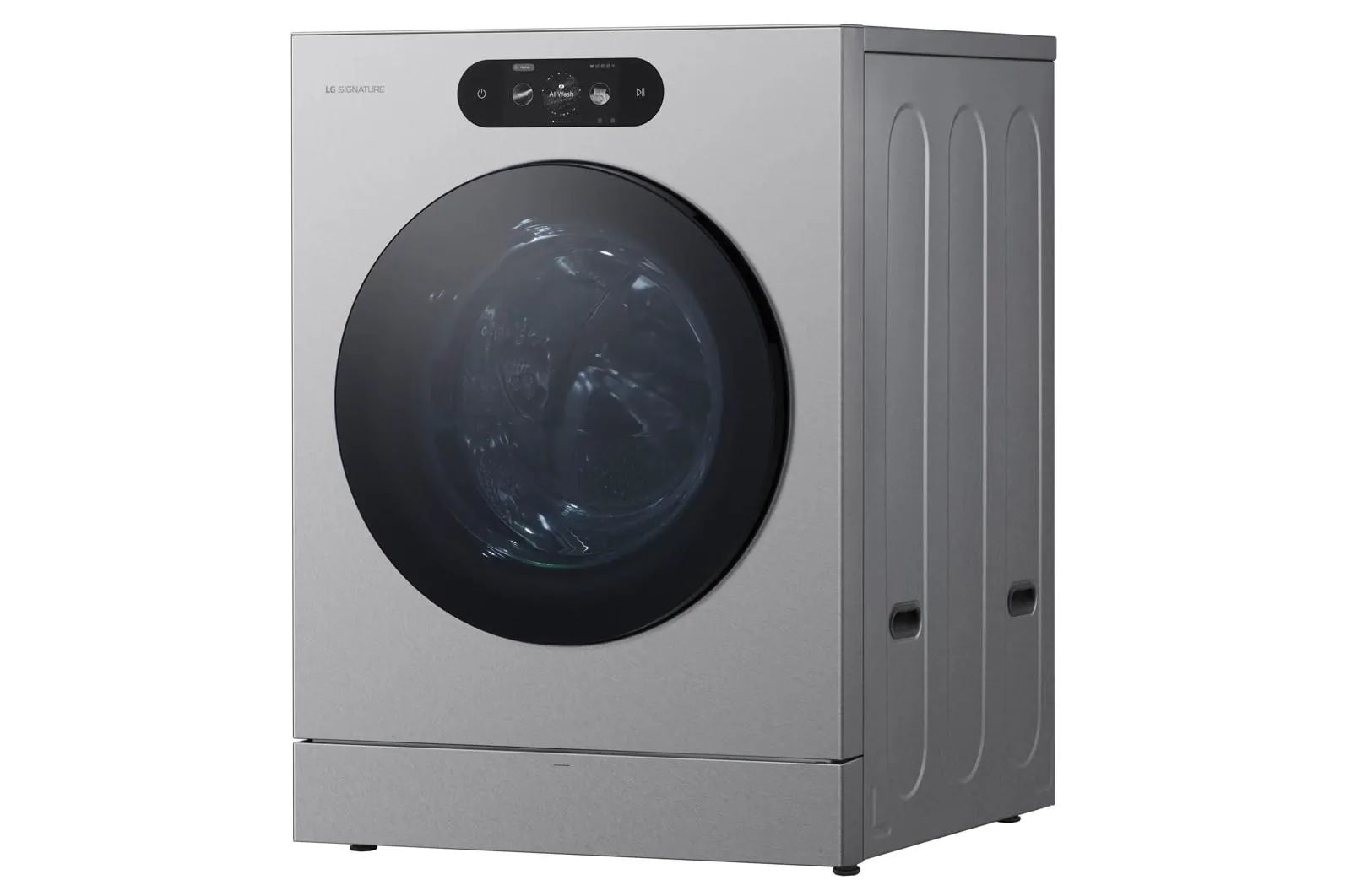 Lg WM9900HSA Lg Signature 5.8 Cu. Ft. Mega Capacity Smart Front Load Washer With Built-In Intelligence, Turbowash 360(Degree), Ezdispense And Touch Lcd Control