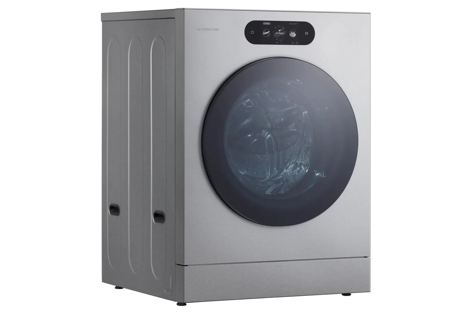 Lg WM9900HSA Lg Signature 5.8 Cu. Ft. Mega Capacity Smart Front Load Washer With Built-In Intelligence, Turbowash 360(Degree), Ezdispense And Touch Lcd Control