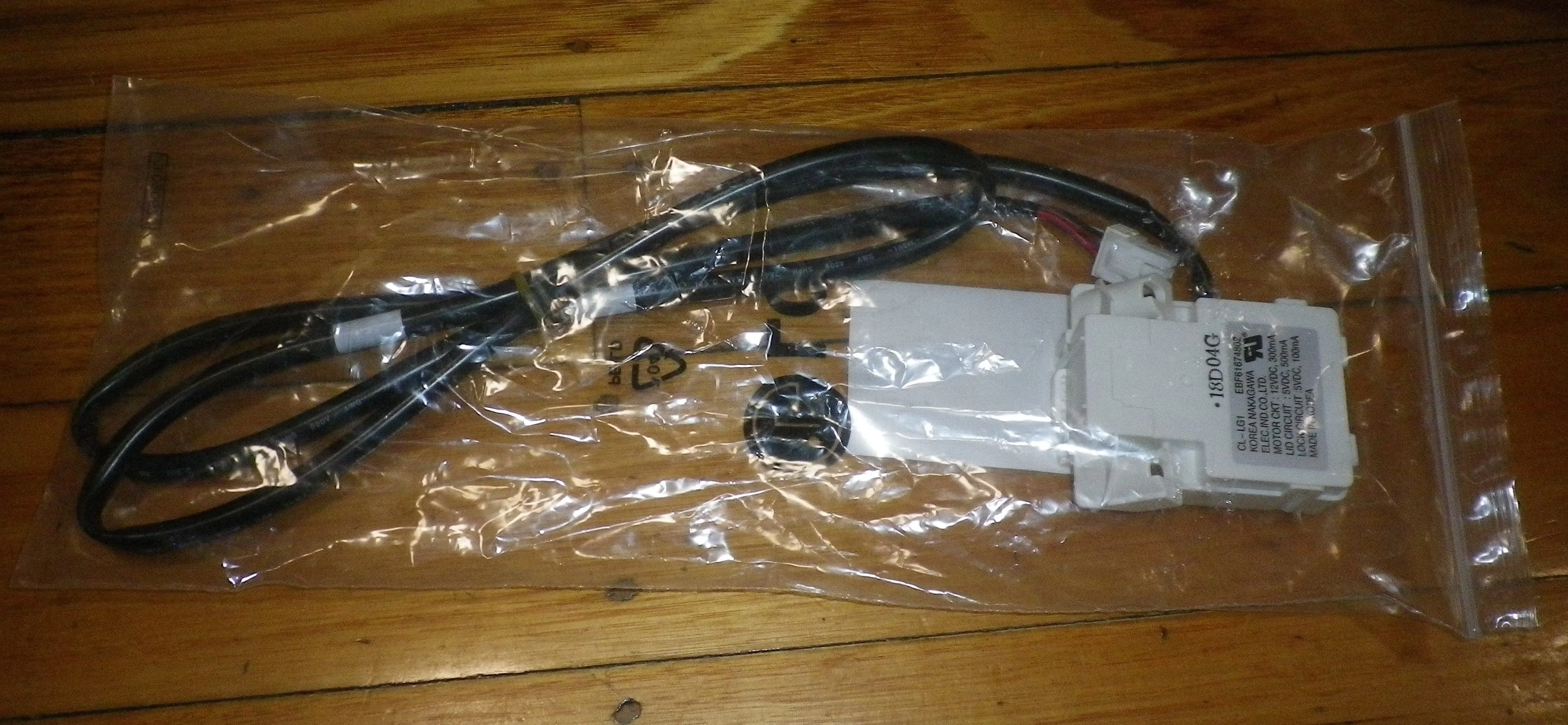 LG WT-R10806, WT-R10856 Top Loader Lid Lock Kit - Part # EBF61674802