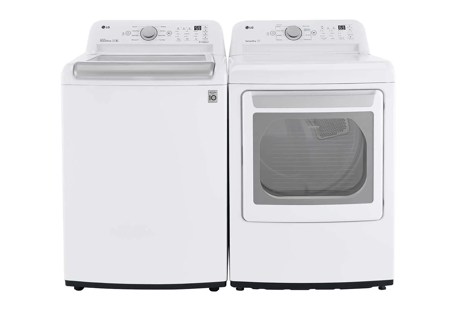 Lg WT7150CW 5.0 Cu. Ft. Mega Capacity Top Load Washer With Turbodrum&#8482; Technology