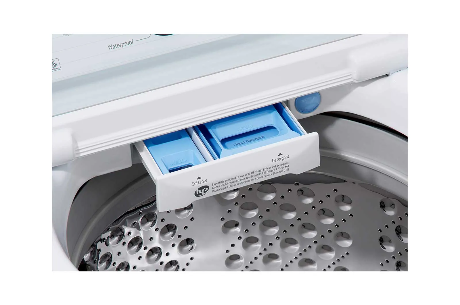 Lg WT7150CW 5.0 Cu. Ft. Mega Capacity Top Load Washer With Turbodrum&#8482; Technology