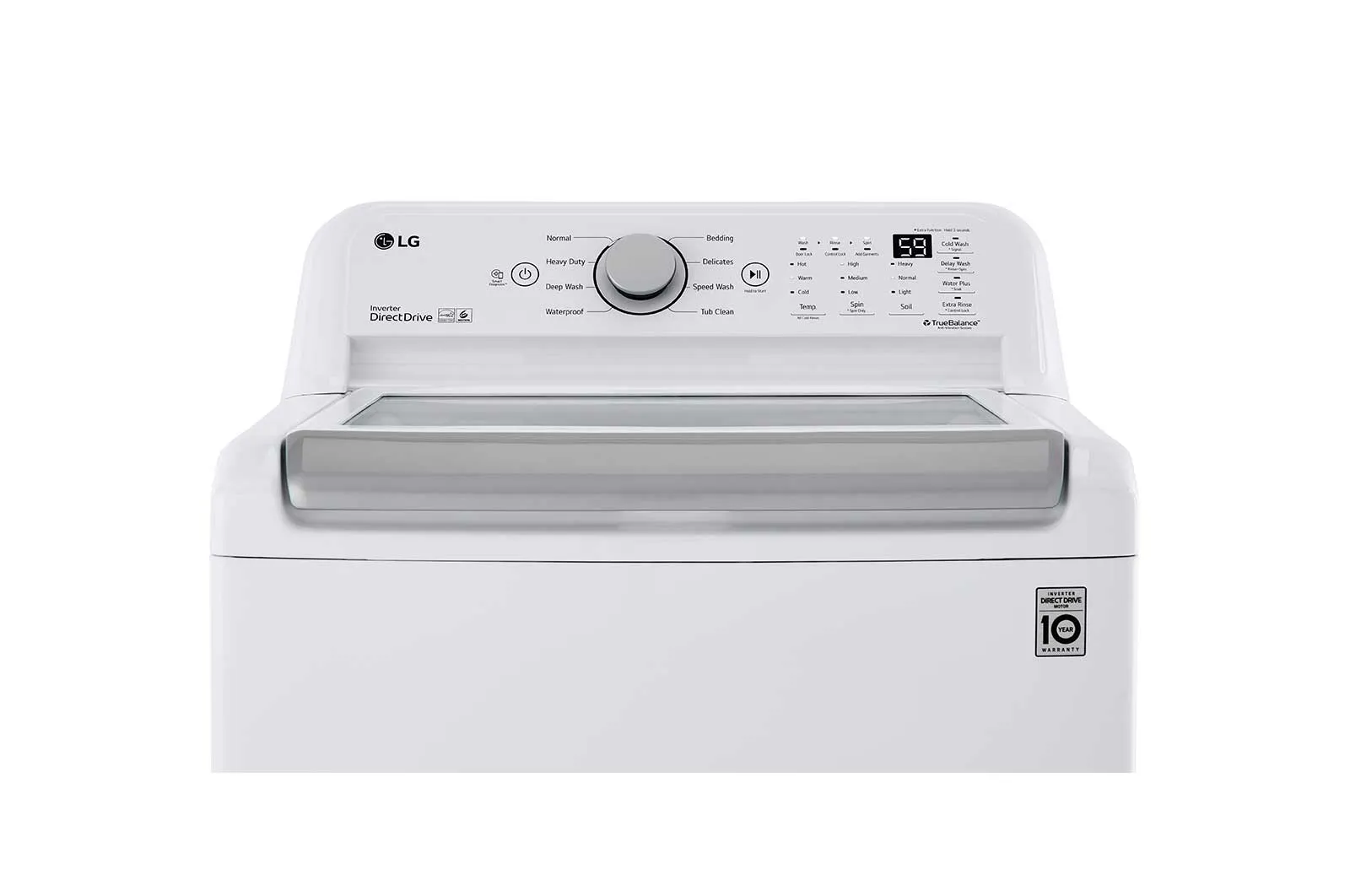 Lg WT7150CW 5.0 Cu. Ft. Mega Capacity Top Load Washer With Turbodrum&#8482; Technology