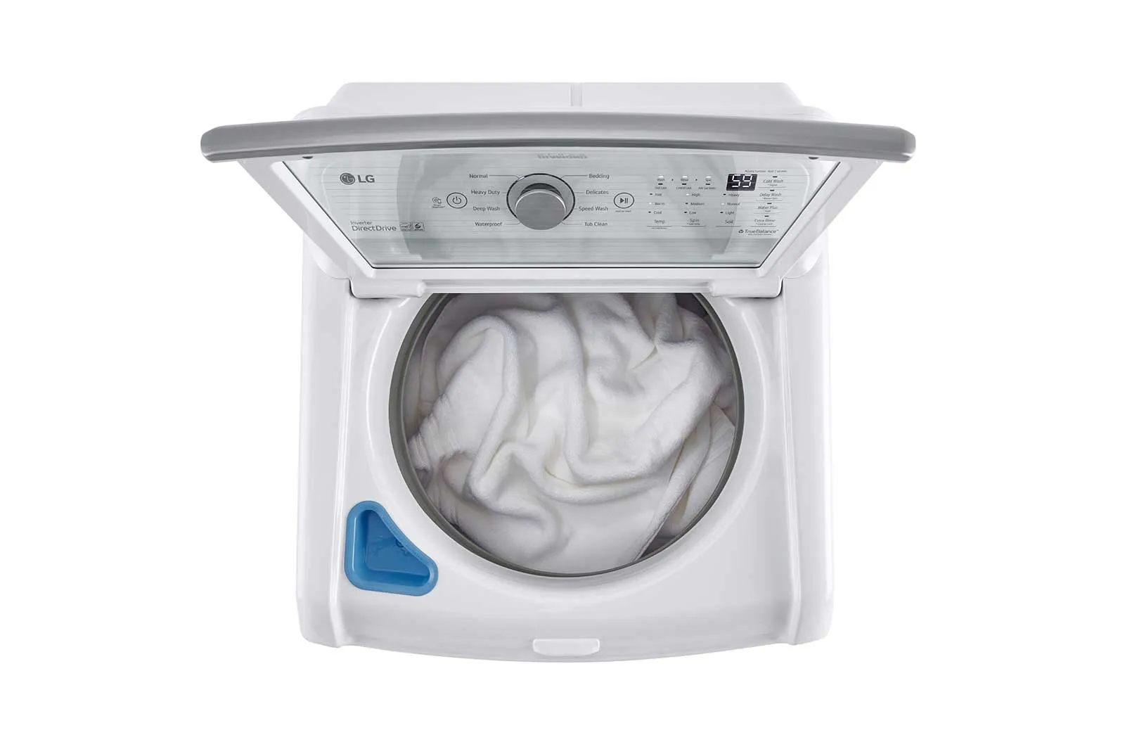 Lg WT7150CW 5.0 Cu. Ft. Mega Capacity Top Load Washer With Turbodrum&#8482; Technology