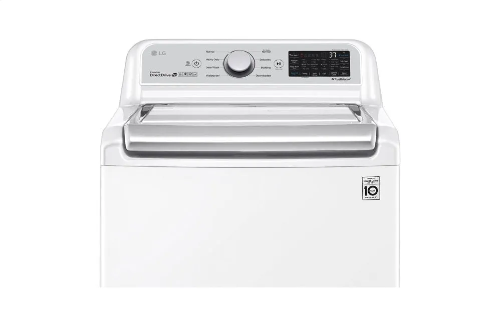 Lg WT7305CW 4.8 Cu. Ft. Mega Capacity Smart Wi-Fi Enabled Top Load Washer With Agitator And Turbowash3D&#8482; Technology