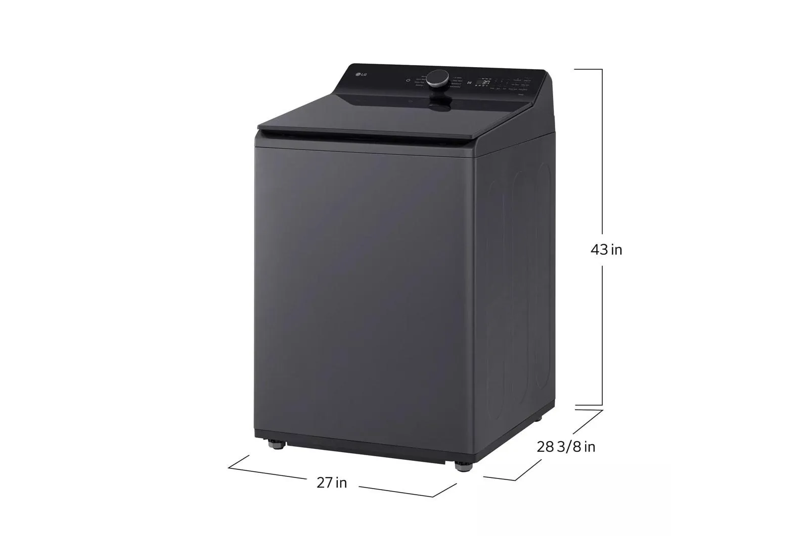 Lg WT8405CB 5.3 Cu. Ft. Mega Capacity Smart Top Load Washer With 4-Way Agitator, Easyunload&#8482; & Ai Sensing