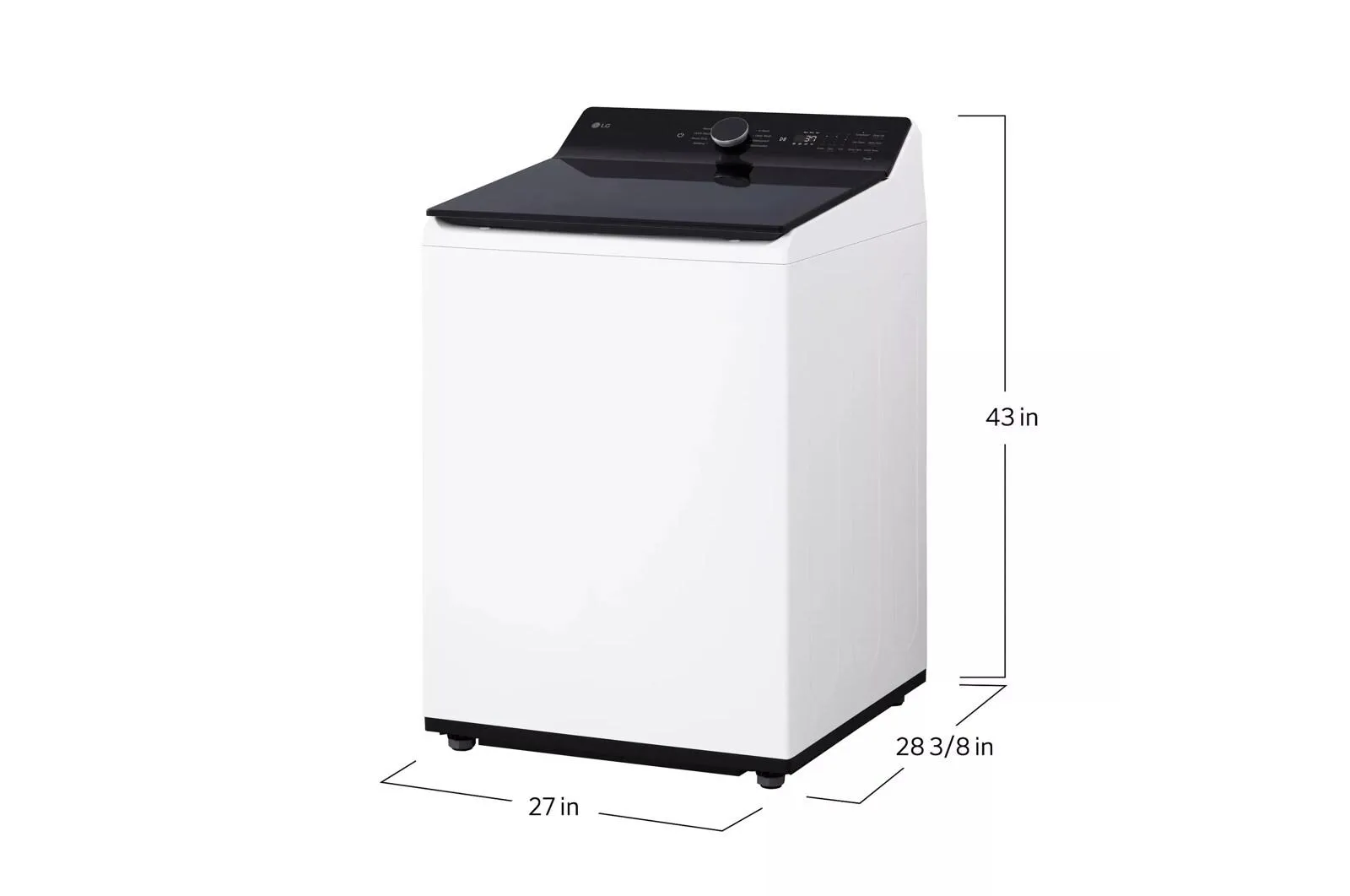 Lg WT8405CW 5.3 Cu. Ft. Mega Capacity Smart Top Load Washer With 4-Way Agitator, Easyunload&#8482; & Ai Sensing