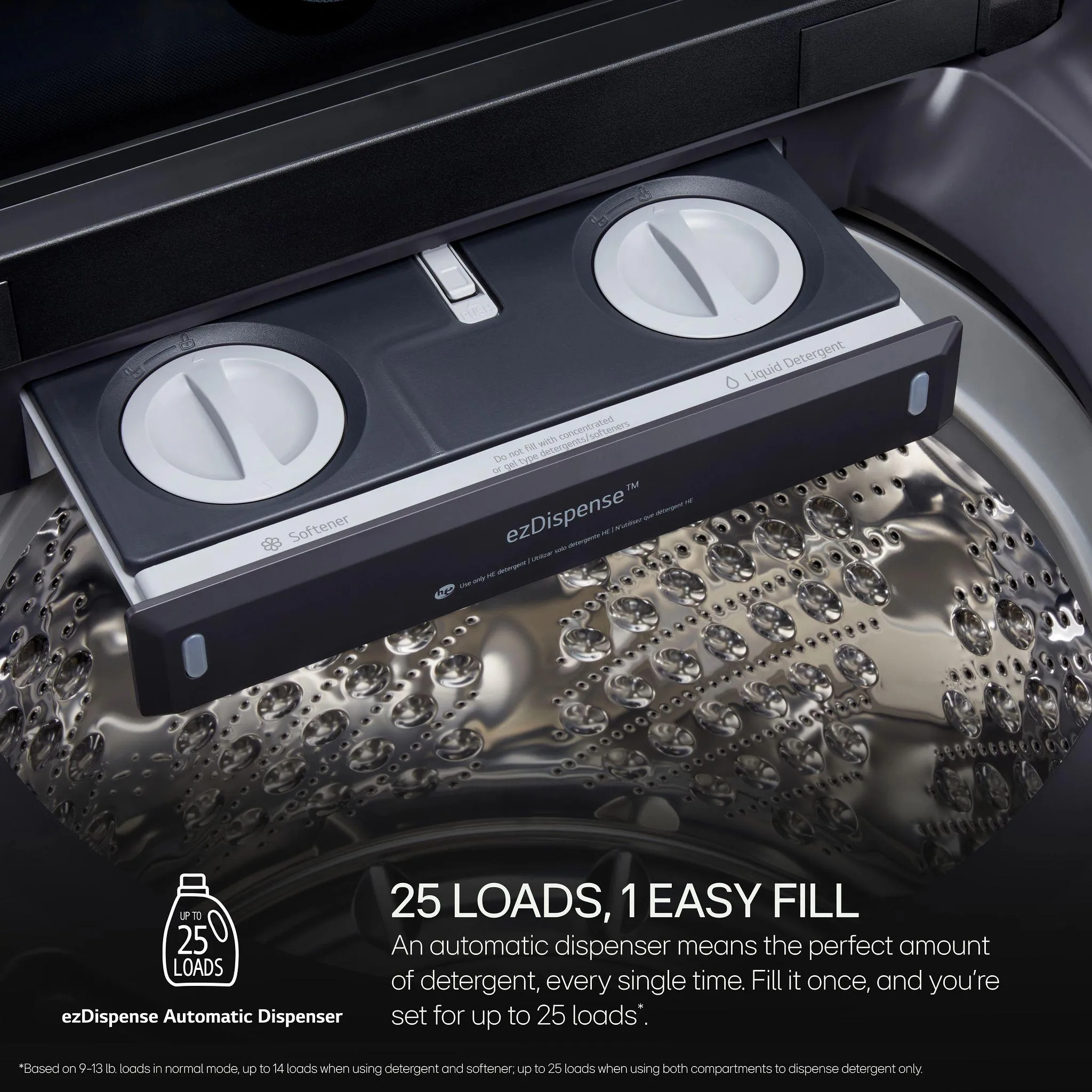 Lg WT8600CB 5.5 Cu.Ft. Mega Capacity Smart Top Load Washer With Easyunload&#8482;, Ai Sensing, Ezdispense, Water Faucet & Lcd Digital Dial Control