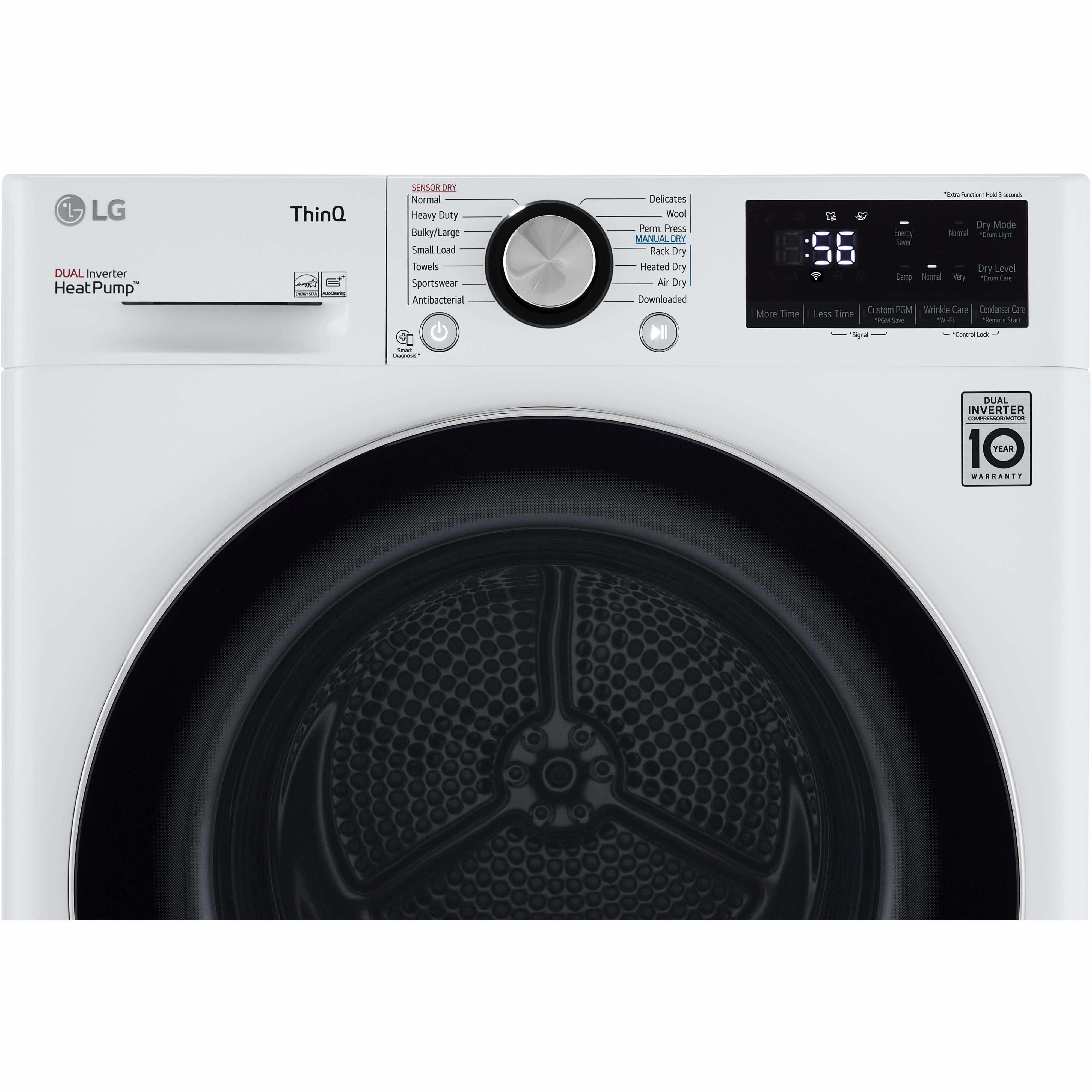 LG 4.2 cu.ft. Electric Dryer with ThinQ Technology DLHC1455W