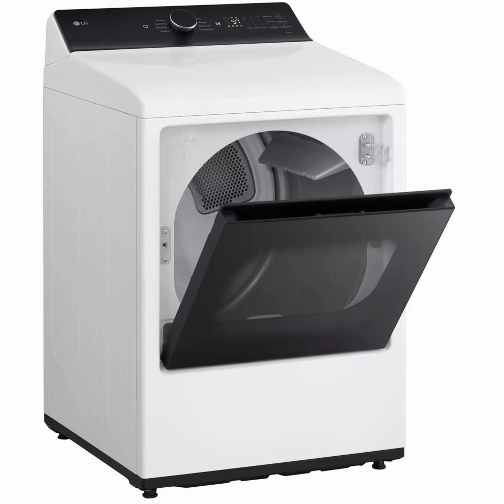 LG 7.3 cu. ft. Electric Dryer with EasyLoad Door and AI Sensing DLE8400WE