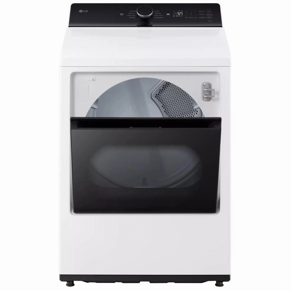 LG 7.3 cu. ft. Electric Dryer with EasyLoad Door and AI Sensing DLE8400WE