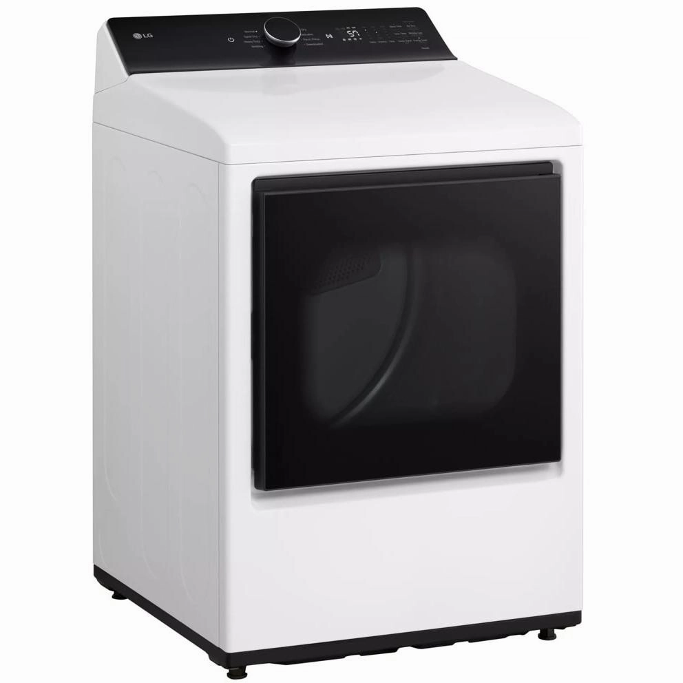 LG 7.3 cu. ft. Electric Dryer with EasyLoad Door and AI Sensing DLE8400WE