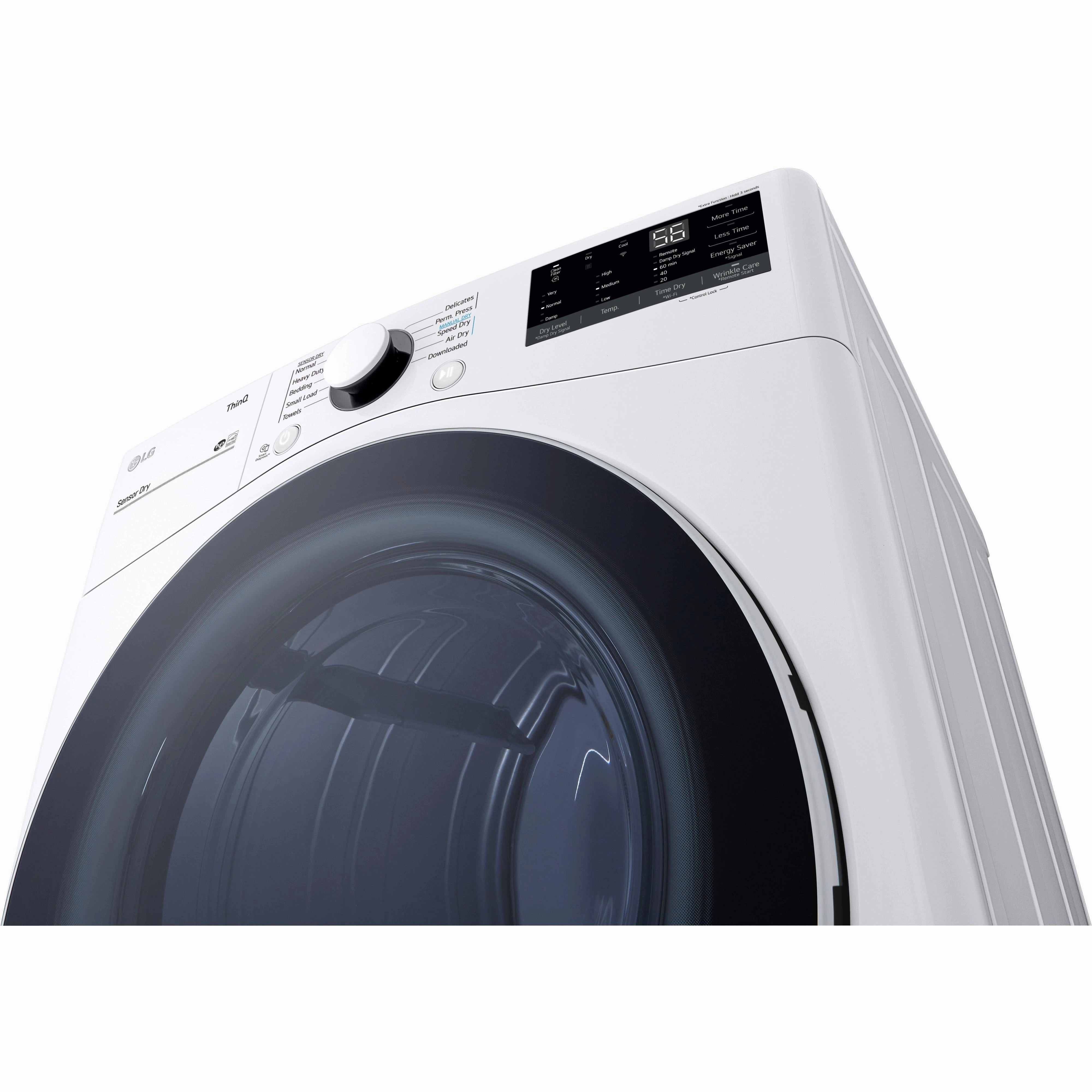 LG 7.4 cu.ft. Electric Dryer with ThinQ Technology DLE3600W