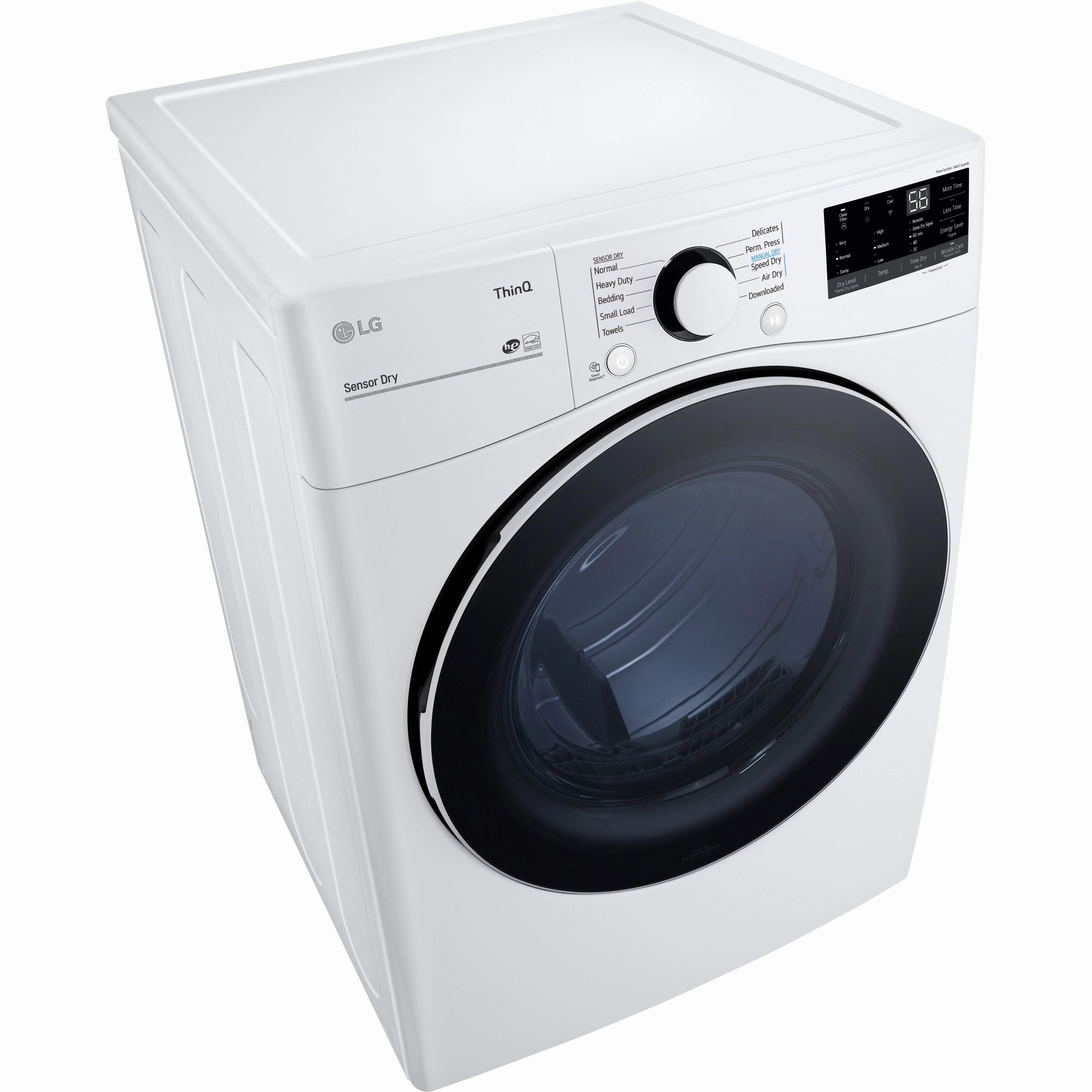 LG 7.4 cu.ft. Electric Dryer with ThinQ Technology DLE3600W