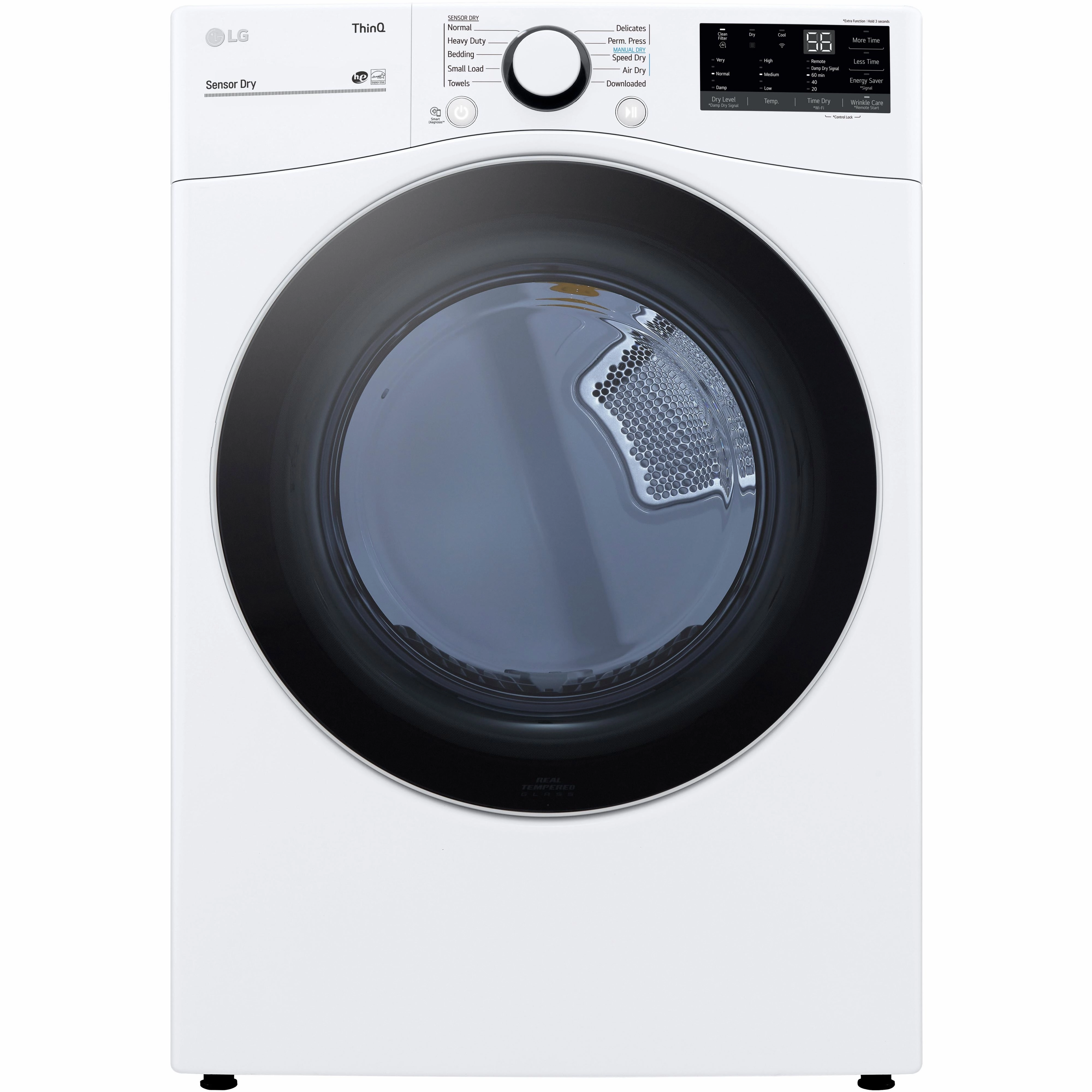 LG 7.4 cu.ft. Electric Dryer with ThinQ Technology DLE3600W