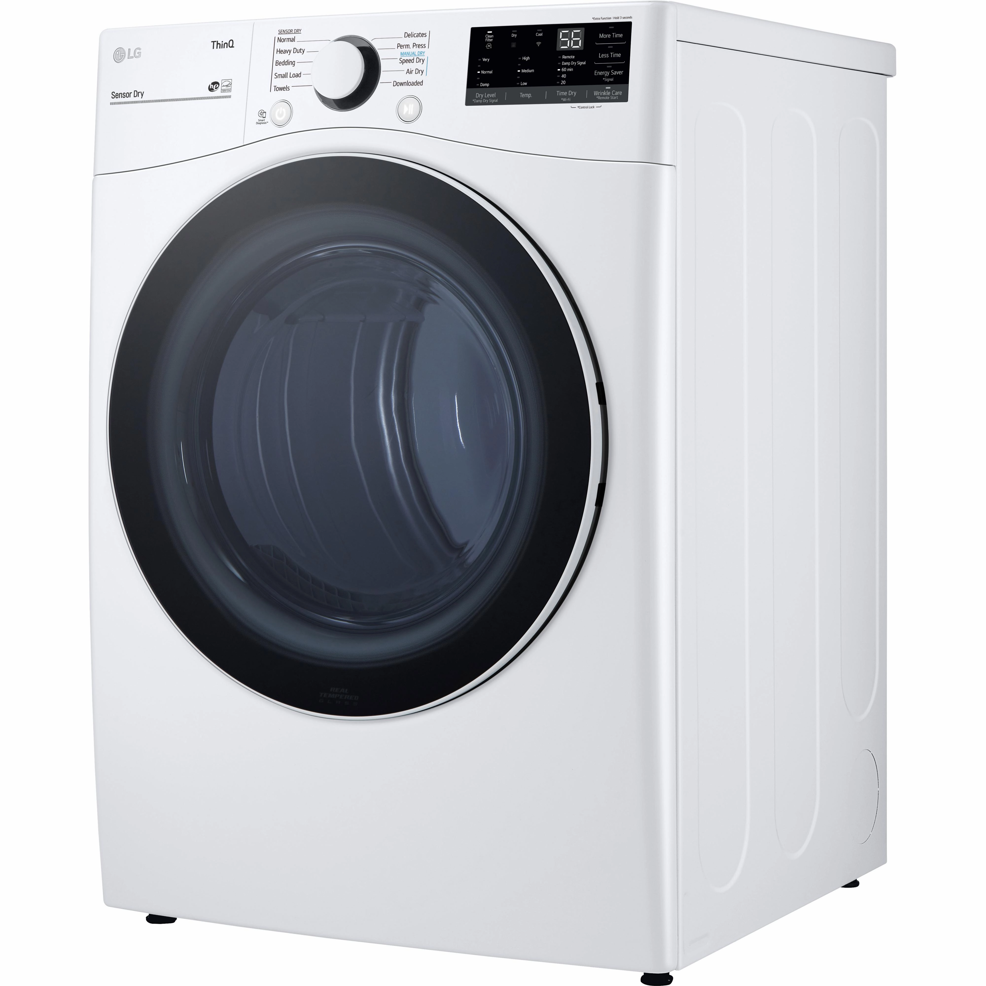 LG 7.4 cu.ft. Electric Dryer with ThinQ Technology DLE3600W