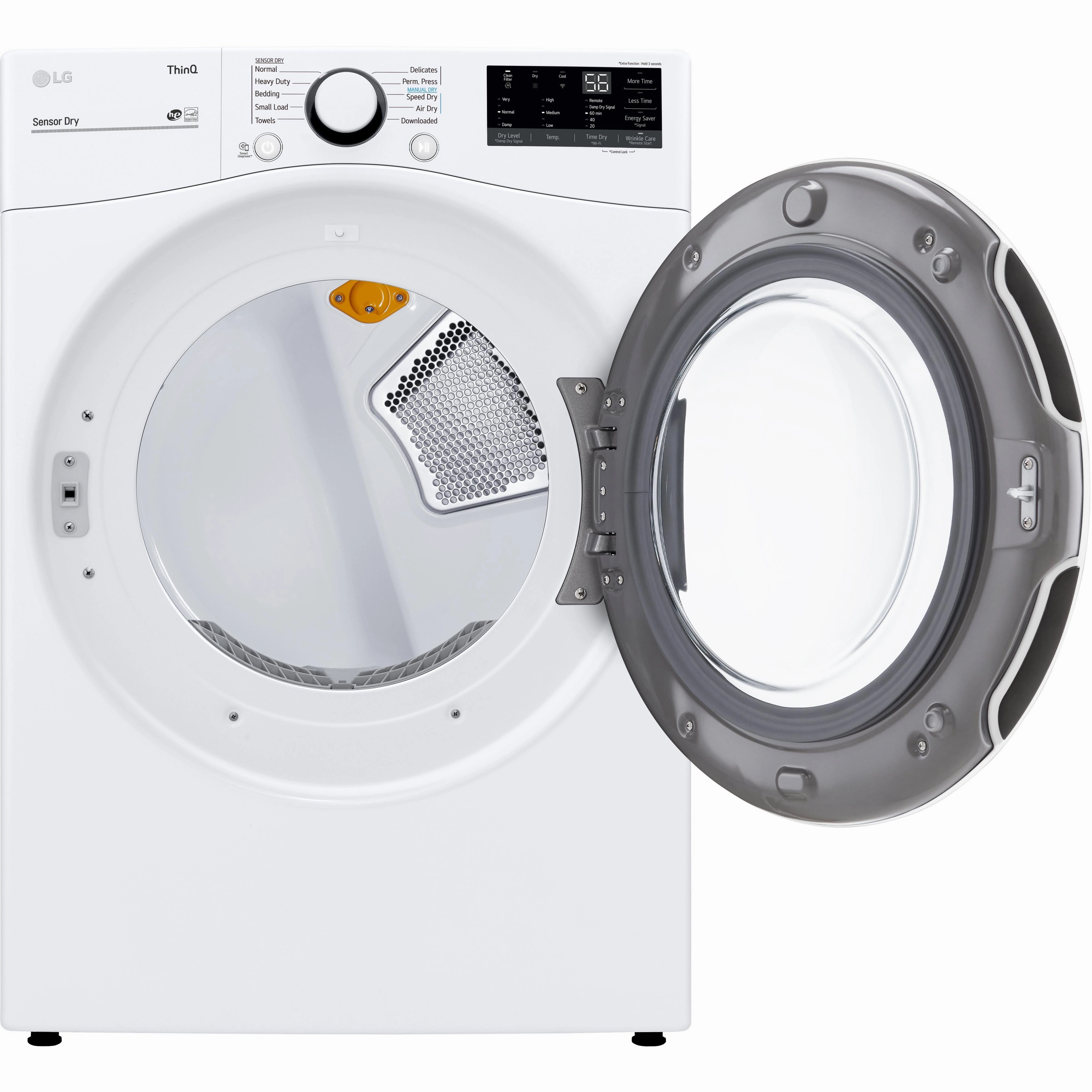 LG 7.4 cu.ft. Electric Dryer with ThinQ Technology DLE3600W