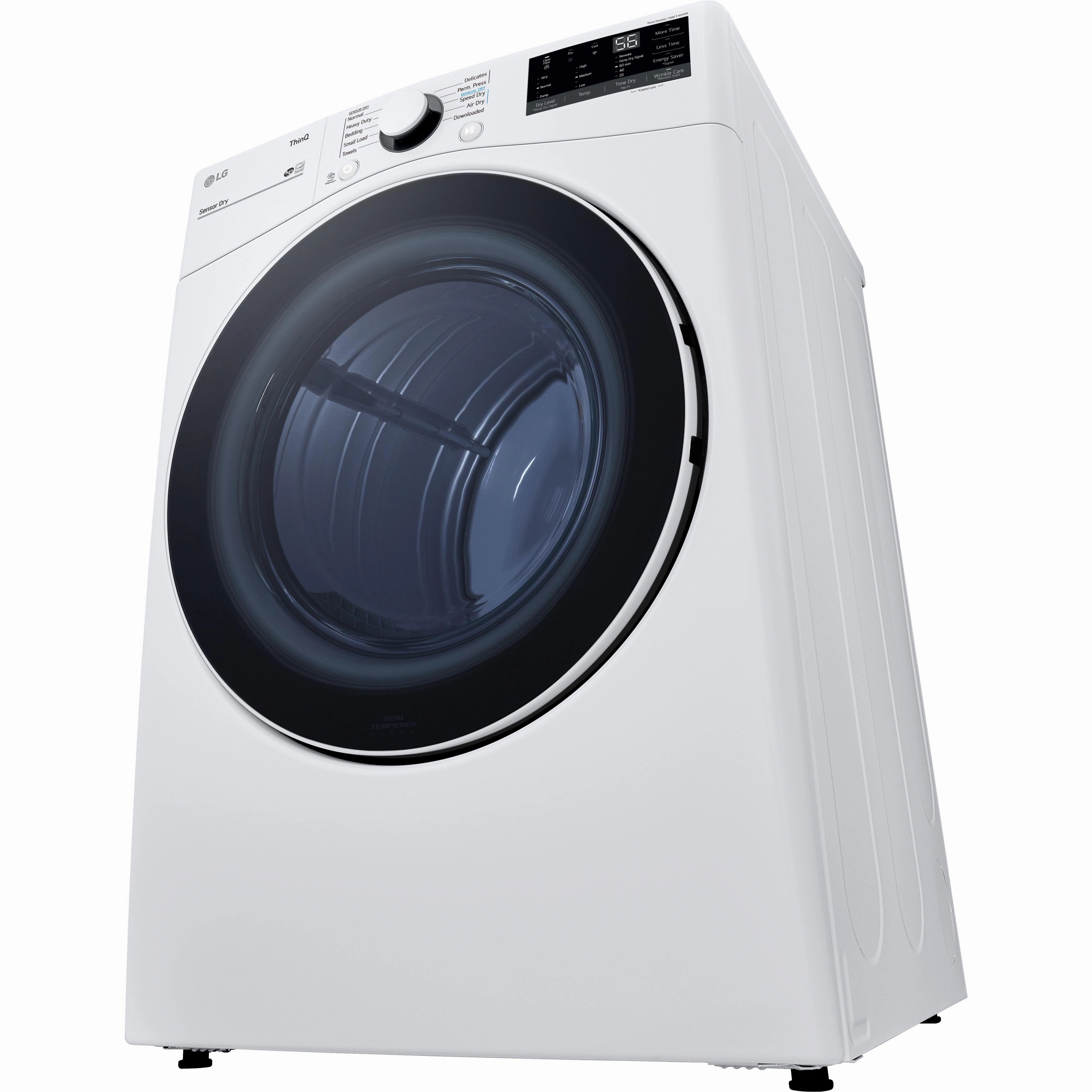LG 7.4 cu.ft. Electric Dryer with ThinQ Technology DLE3600W