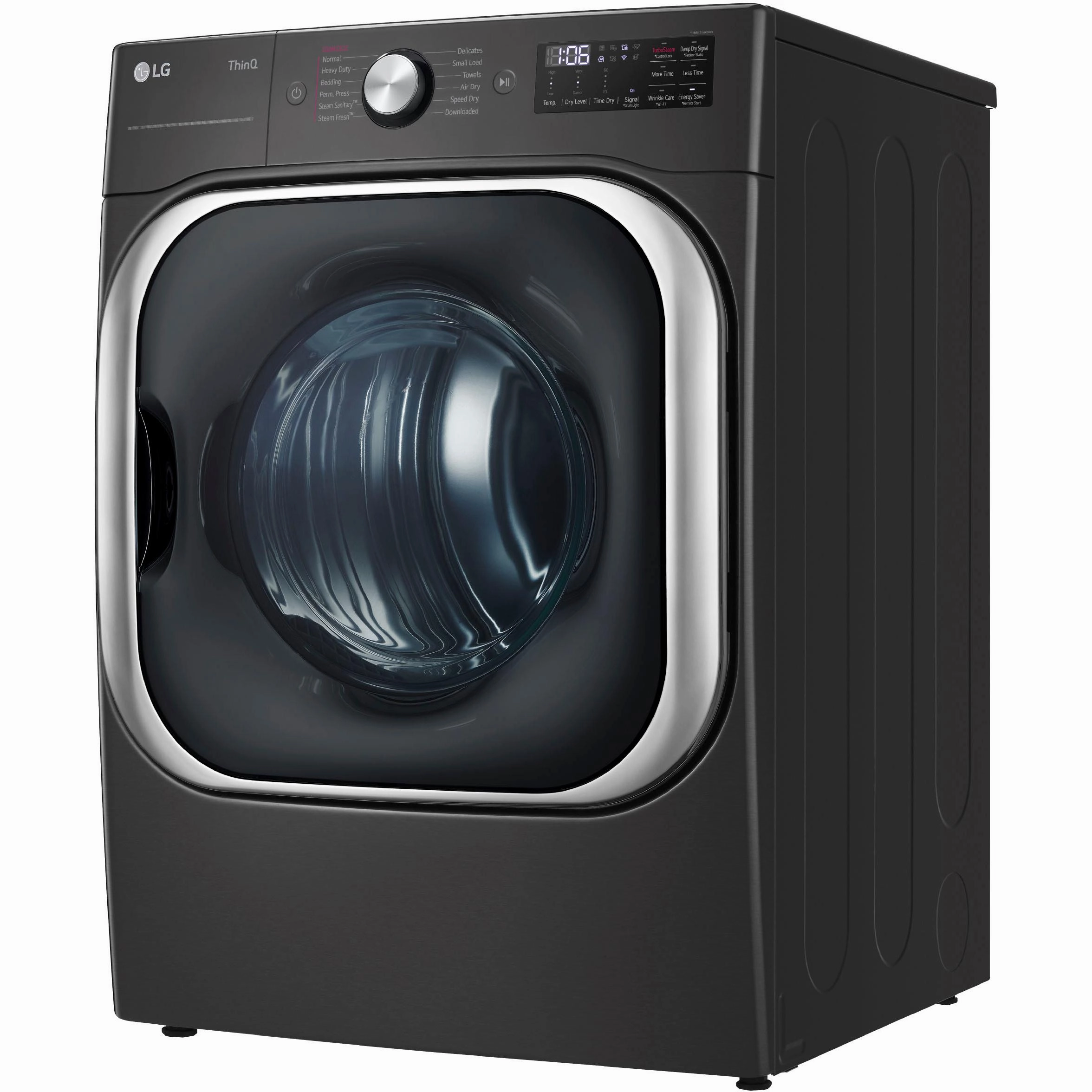 LG 9.0 Cu. Ft. Electric Dryer with Steam and Built-In Intelligence DLEX8900B