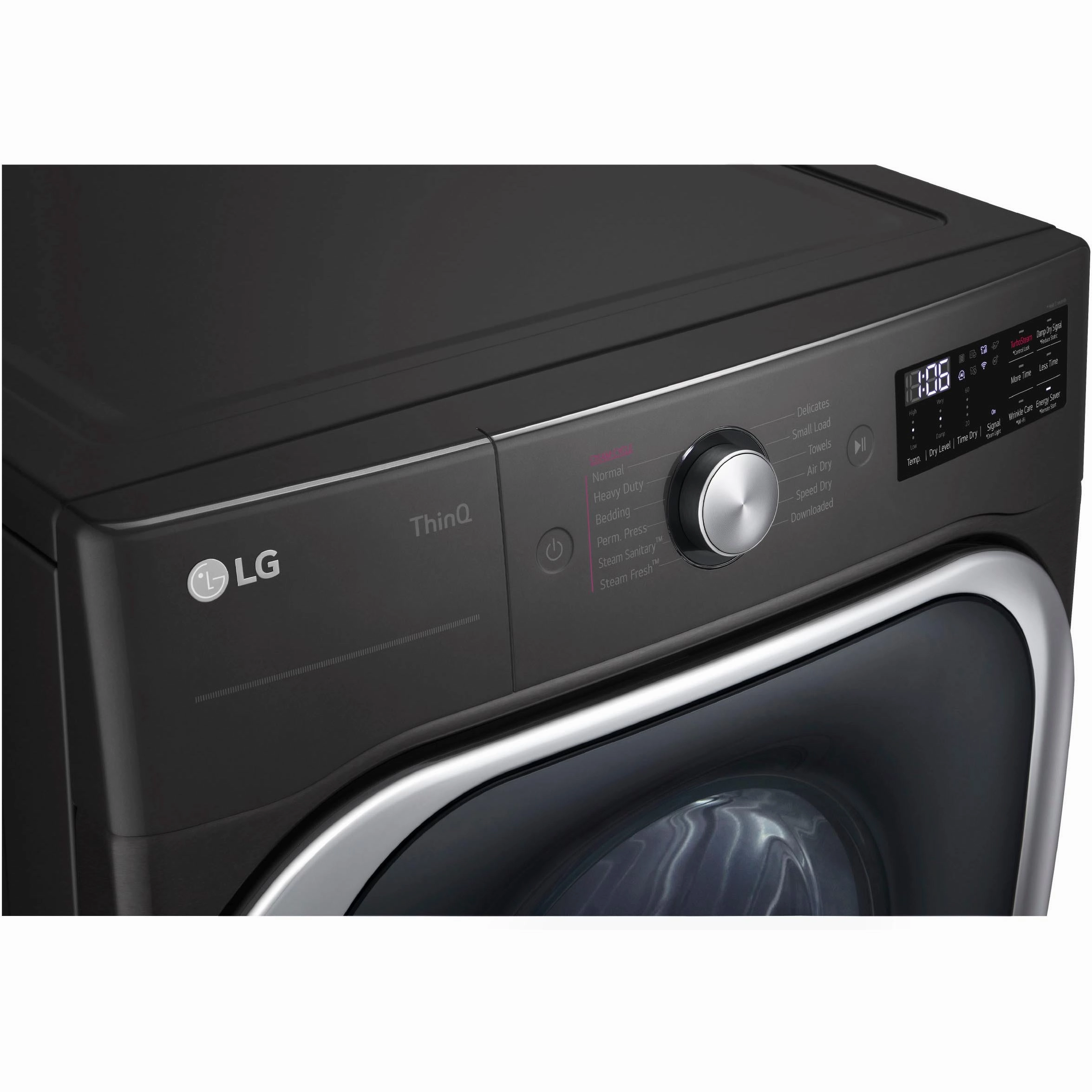 LG 9.0 Cu. Ft. Electric Dryer with Steam and Built-In Intelligence DLEX8900B