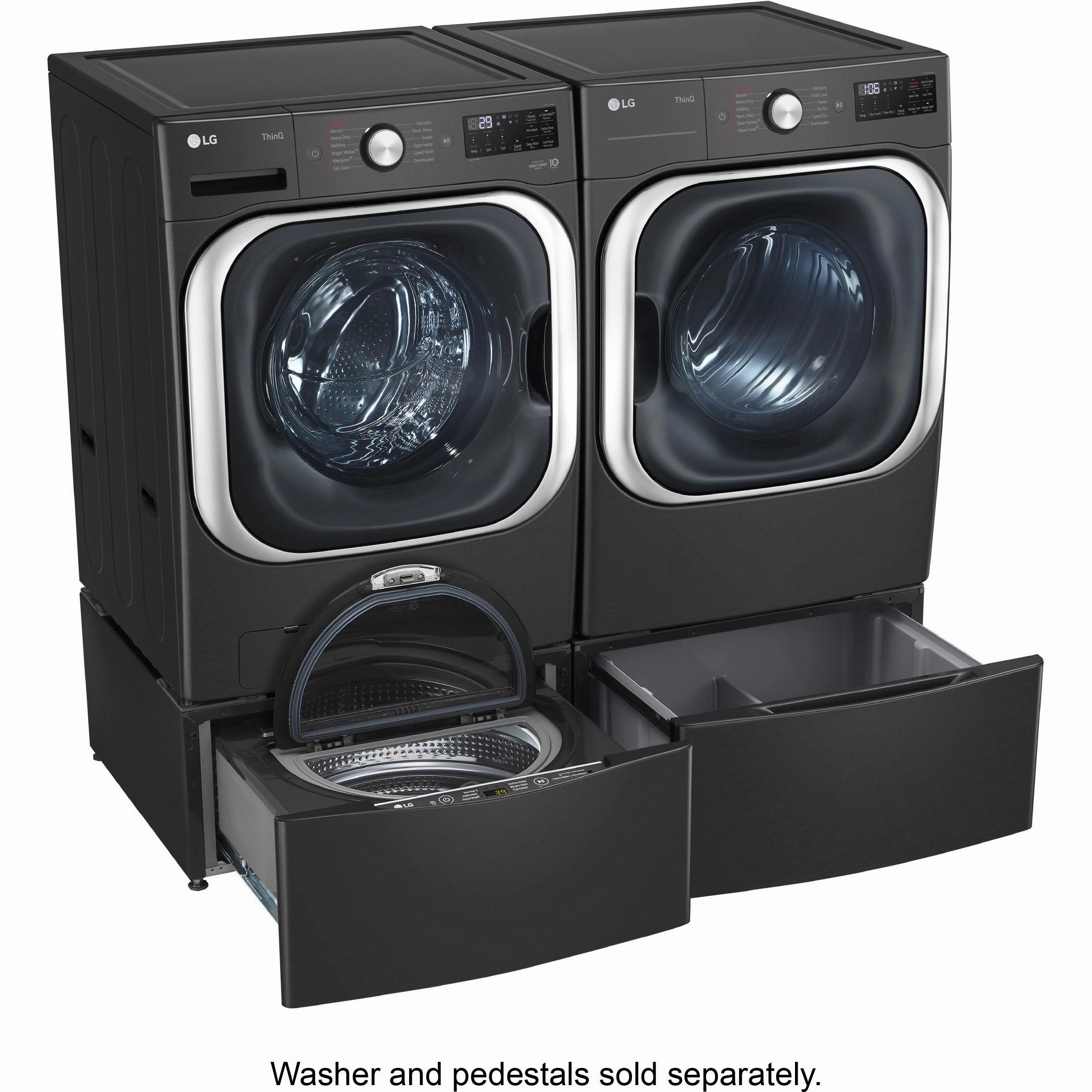 LG 9.0 Cu. Ft. Electric Dryer with Steam and Built-In Intelligence DLEX8900B