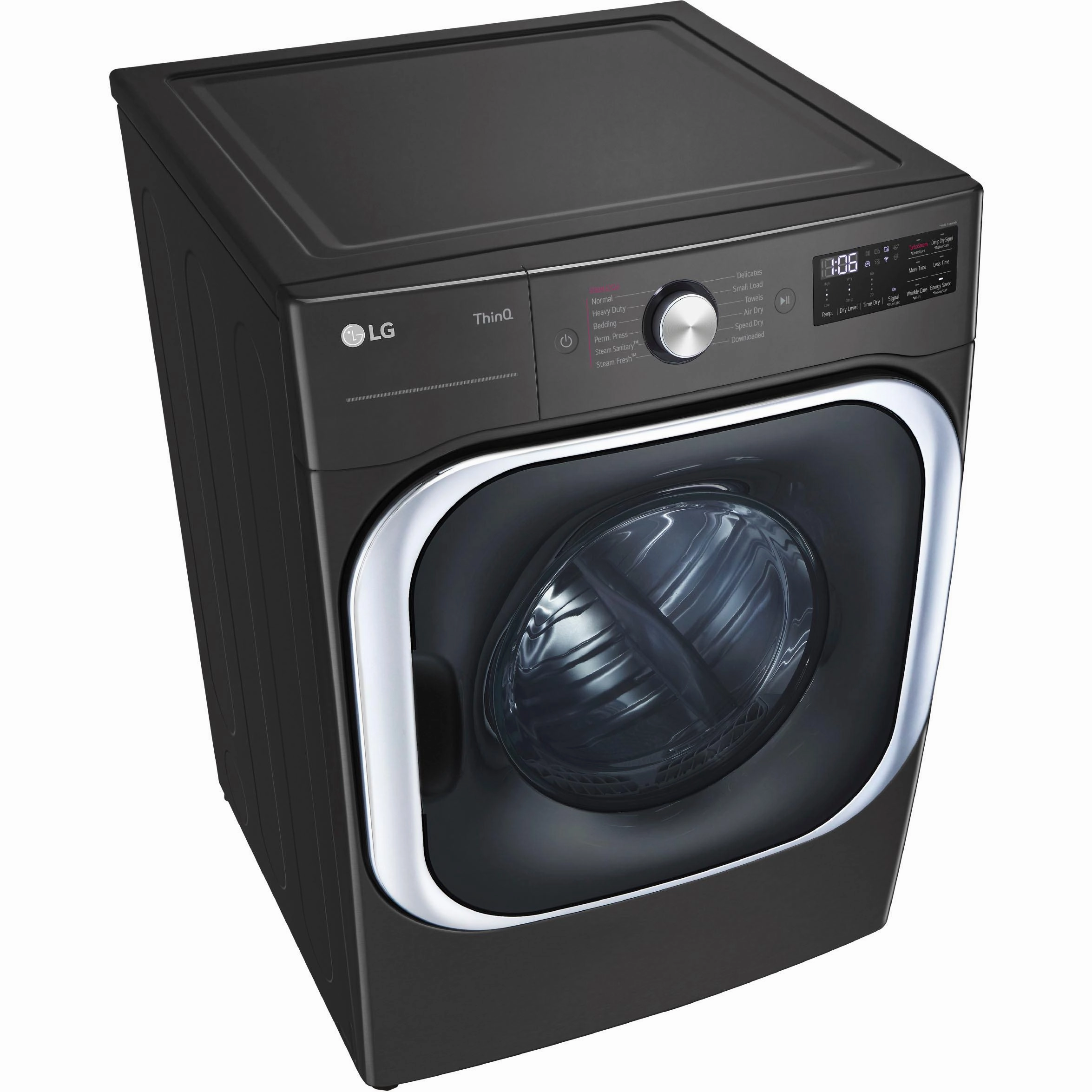 LG 9.0 Cu. Ft. Electric Dryer with Steam and Built-In Intelligence DLEX8900B