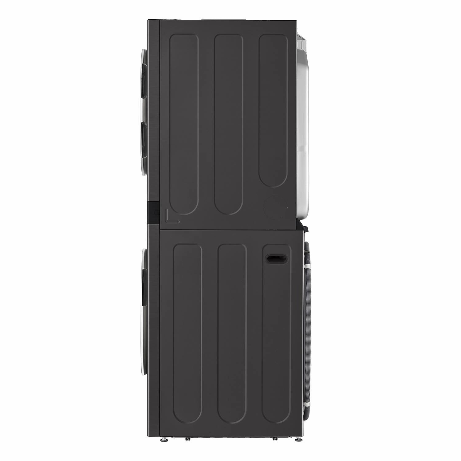 LG Black Stainless Steel Wash Tower 5.2 Cu. Ft. Front Load Washer and 7.4 Cu. Ft. Gas Dryer - WKGX201HBA