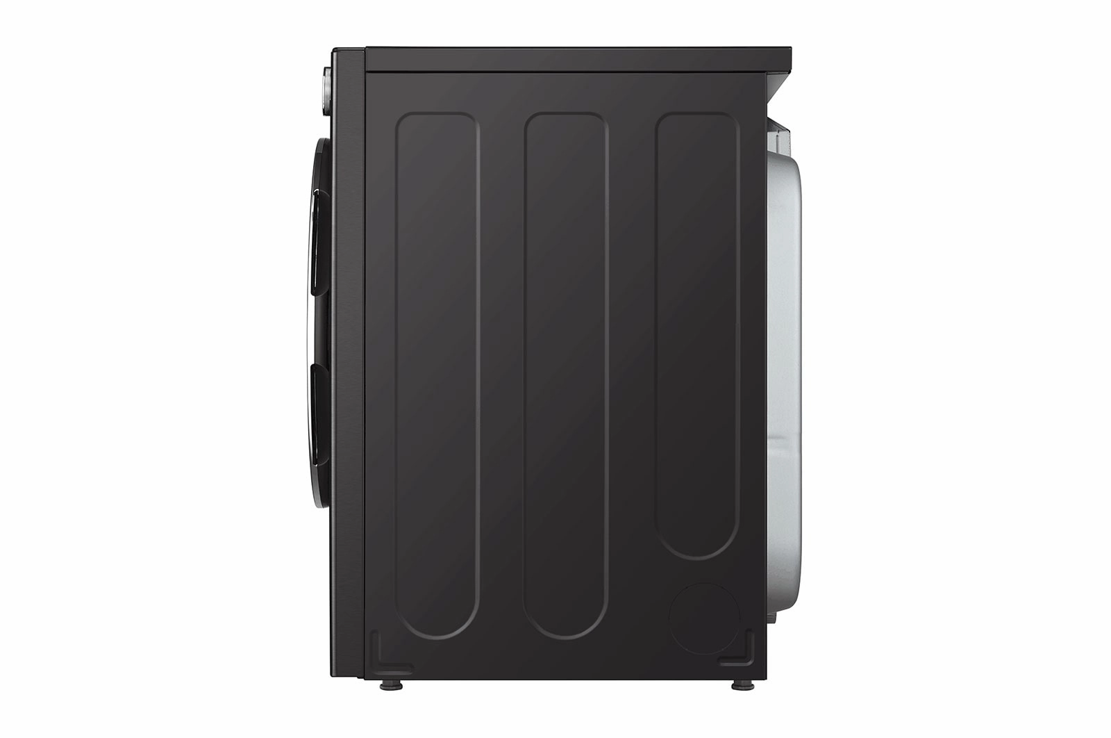 LG Black Steel 7.4 cu. ft. Ultra Large Capacity Smart Front Load Dryer with Built-In Intelligence & TurboSteam - DLEX6700B