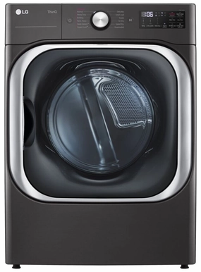 LG Black Steel Electric Front-Load Smart Wi-Fi Enabled Dryer with TurboSteam (9.0 cu. ft.) - DLEX8900B