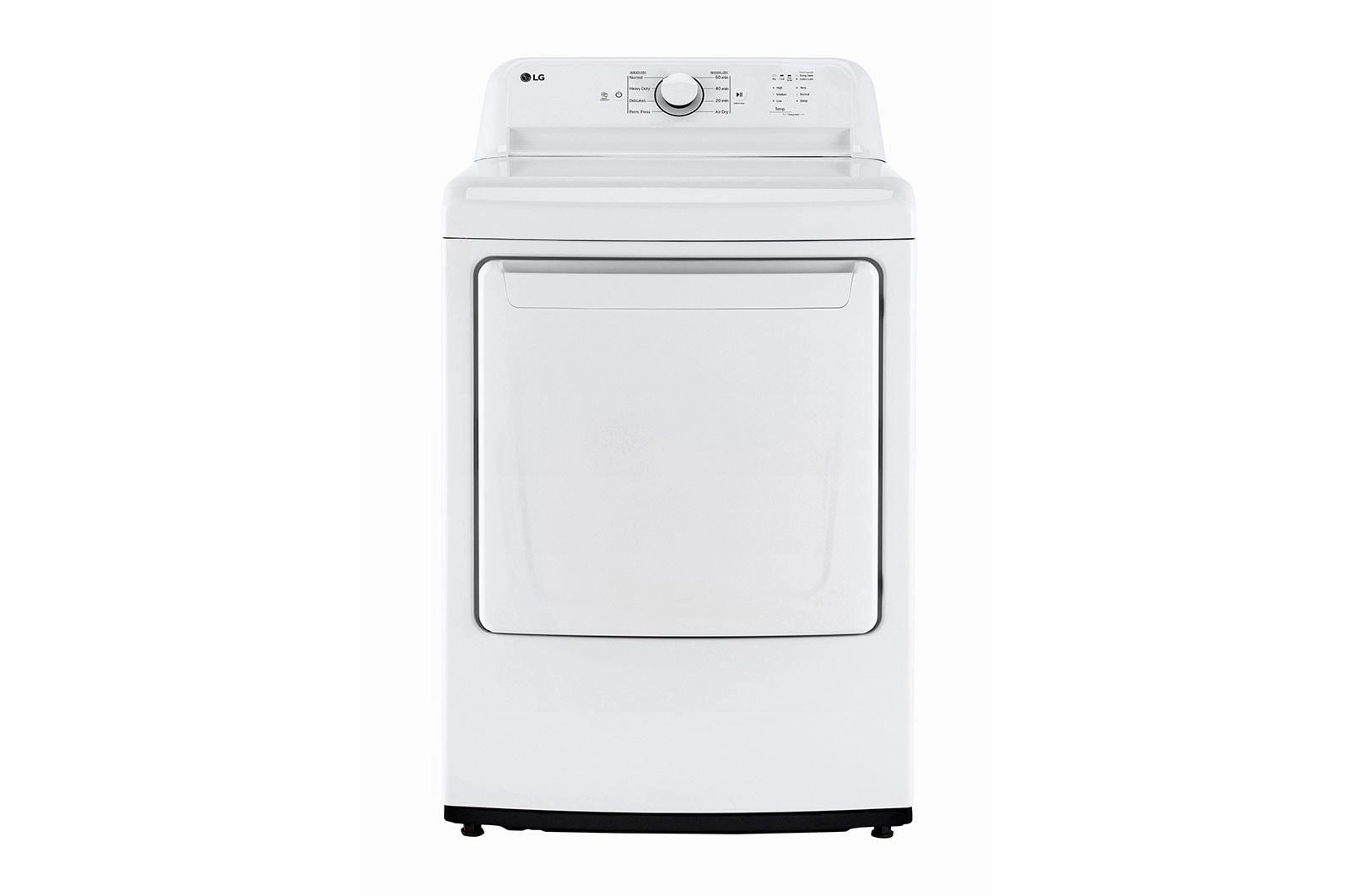 Lg DLE6100W 7.3 Cu. Ft. Ultra Large Capacity Rear Control Electric Energy Star Dryer With Sensor Dry