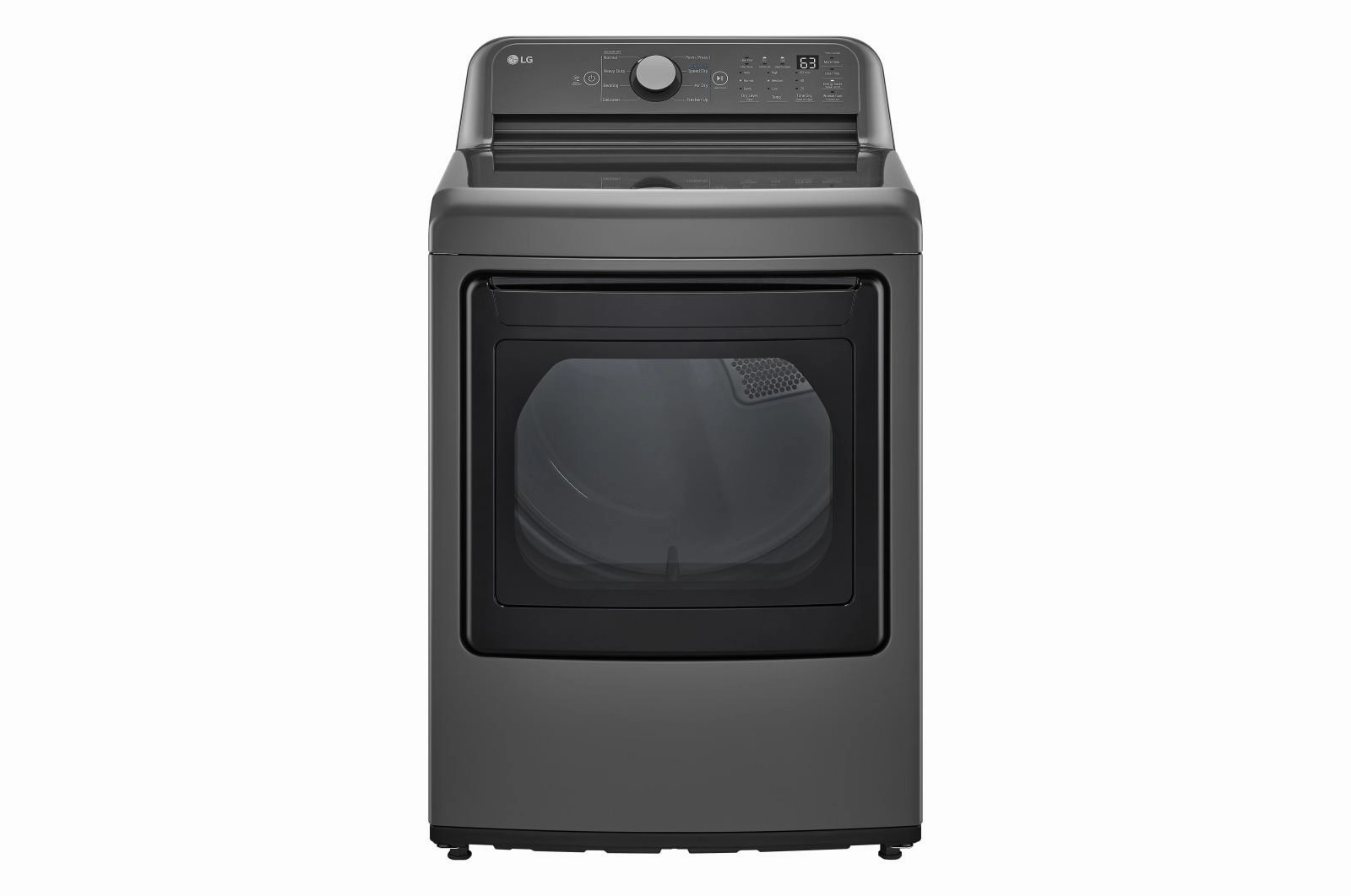 Lg DLE7150M 7.3 Cu. Ft. Top Load Energy Star Electric Dryer With Sensor Dry, Flowsense & Clean Filter Indicators