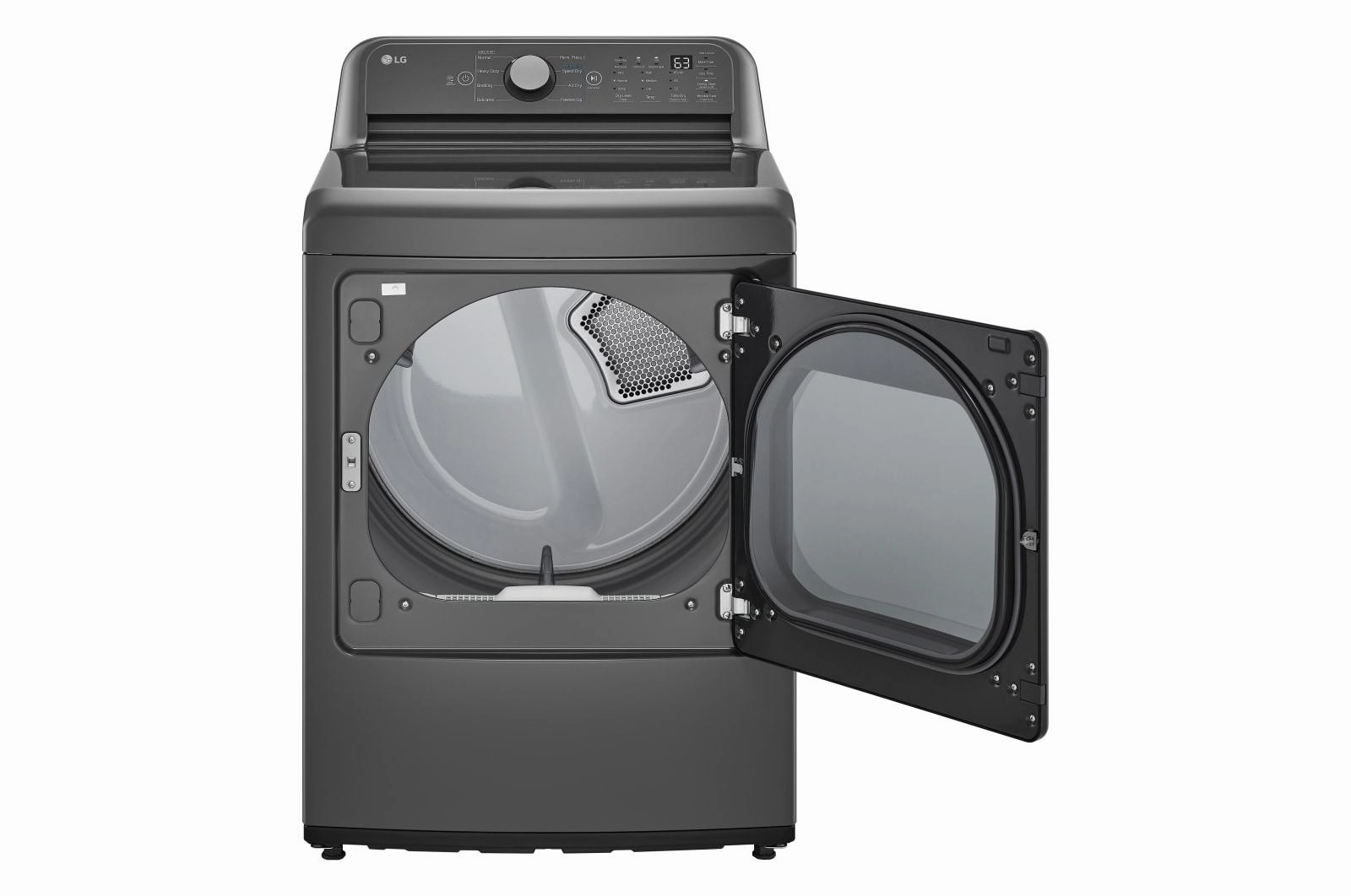 Lg DLE7150M 7.3 Cu. Ft. Top Load Energy Star Electric Dryer With Sensor Dry, Flowsense & Clean Filter Indicators