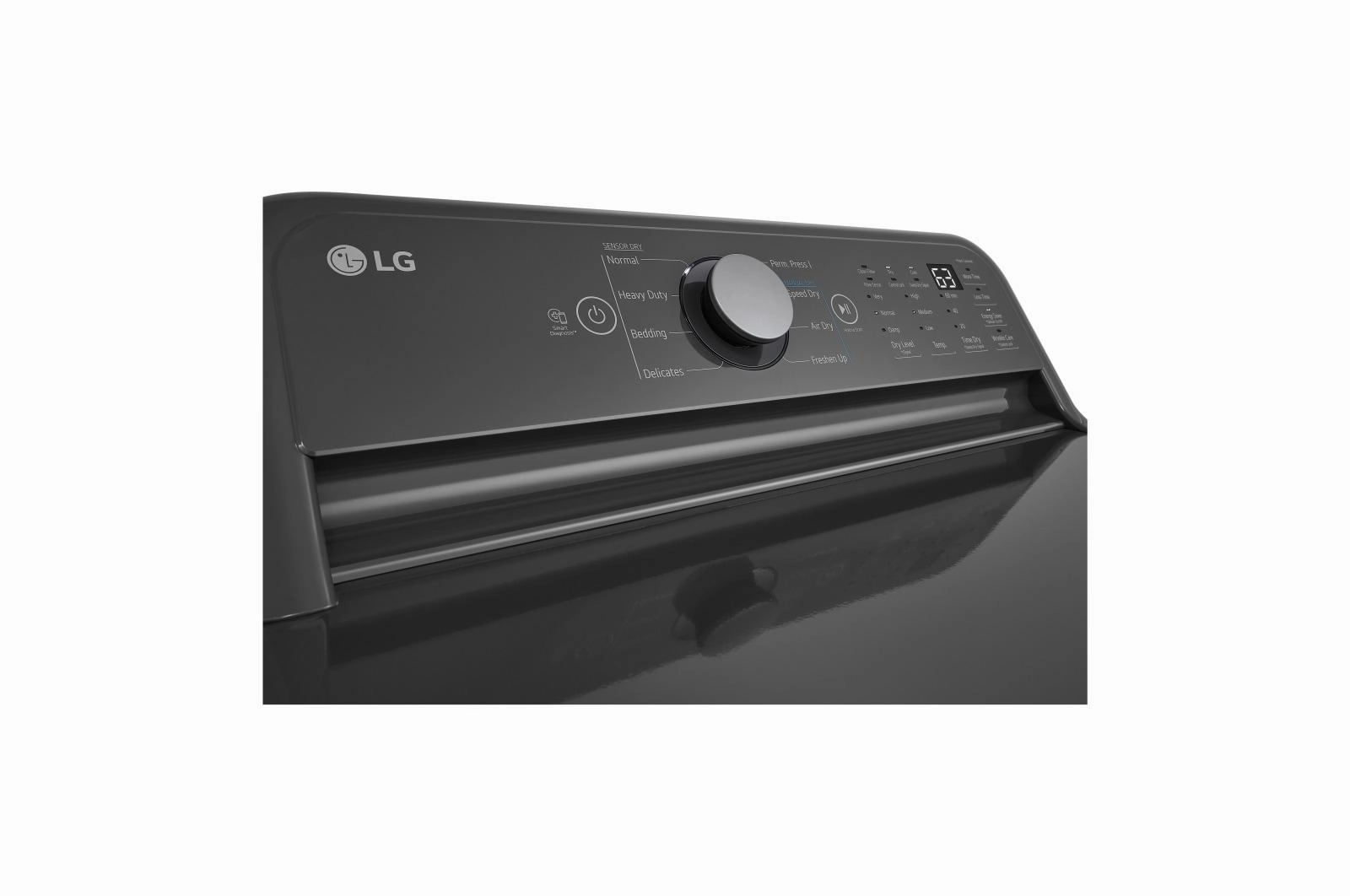 Lg DLE7150M 7.3 Cu. Ft. Top Load Energy Star Electric Dryer With Sensor Dry, Flowsense & Clean Filter Indicators