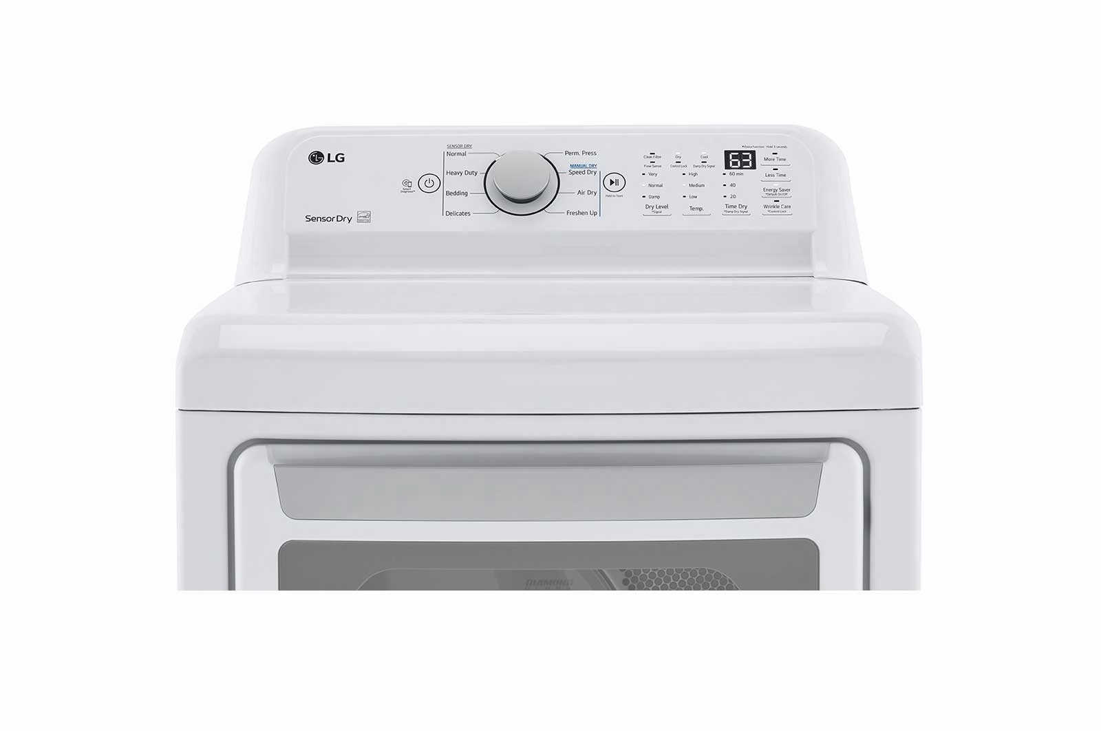 Lg DLE7150W 7.3 Cu. Ft. Ultra Large Capacity Electric Dryer With Sensor Dry Technology