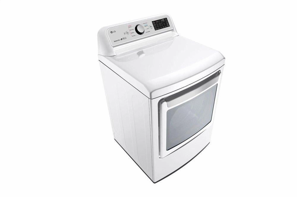 Lg DLE7300WE 7.3 Cu. Ft. Smart Wi-Fi Enabled Electric Dryer With Sensor Dry Technology