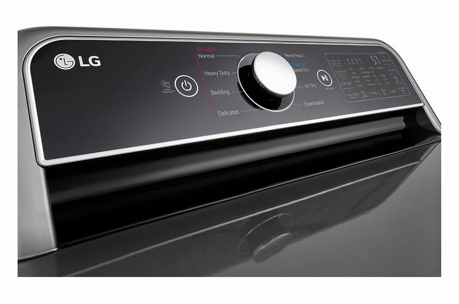 Lg DLE7400VE 7.3 Cu. Ft. Ultra Large Capacity Smart Wi-Fi Enabled Rear Control Electric Dryer With Easyload&#8482; Door