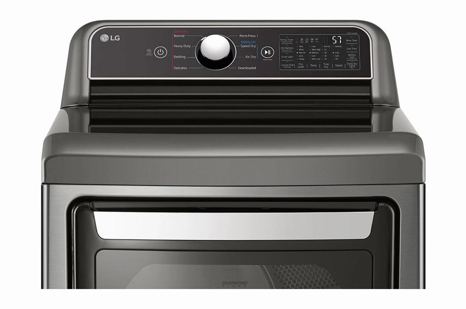 Lg DLE7400VE 7.3 Cu. Ft. Ultra Large Capacity Smart Wi-Fi Enabled Rear Control Electric Dryer With Easyload&#8482; Door